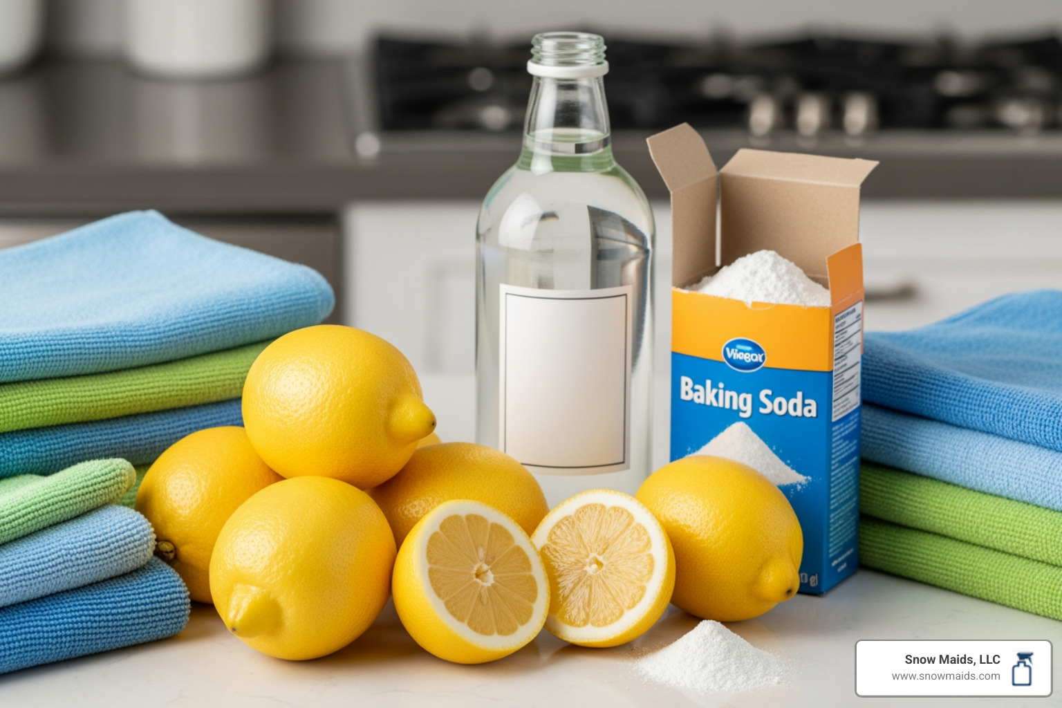 natural cleaning ingredients like lemons, white vinegar, baking soda, and microfiber cloths - deep eco friendly cleaning for kitchens in lakewood, co natural cleaning ingredients like lemons, white vinegar, baking soda, and microfiber cloths - deep eco friendly cleaning for kitchens in lakewood, co