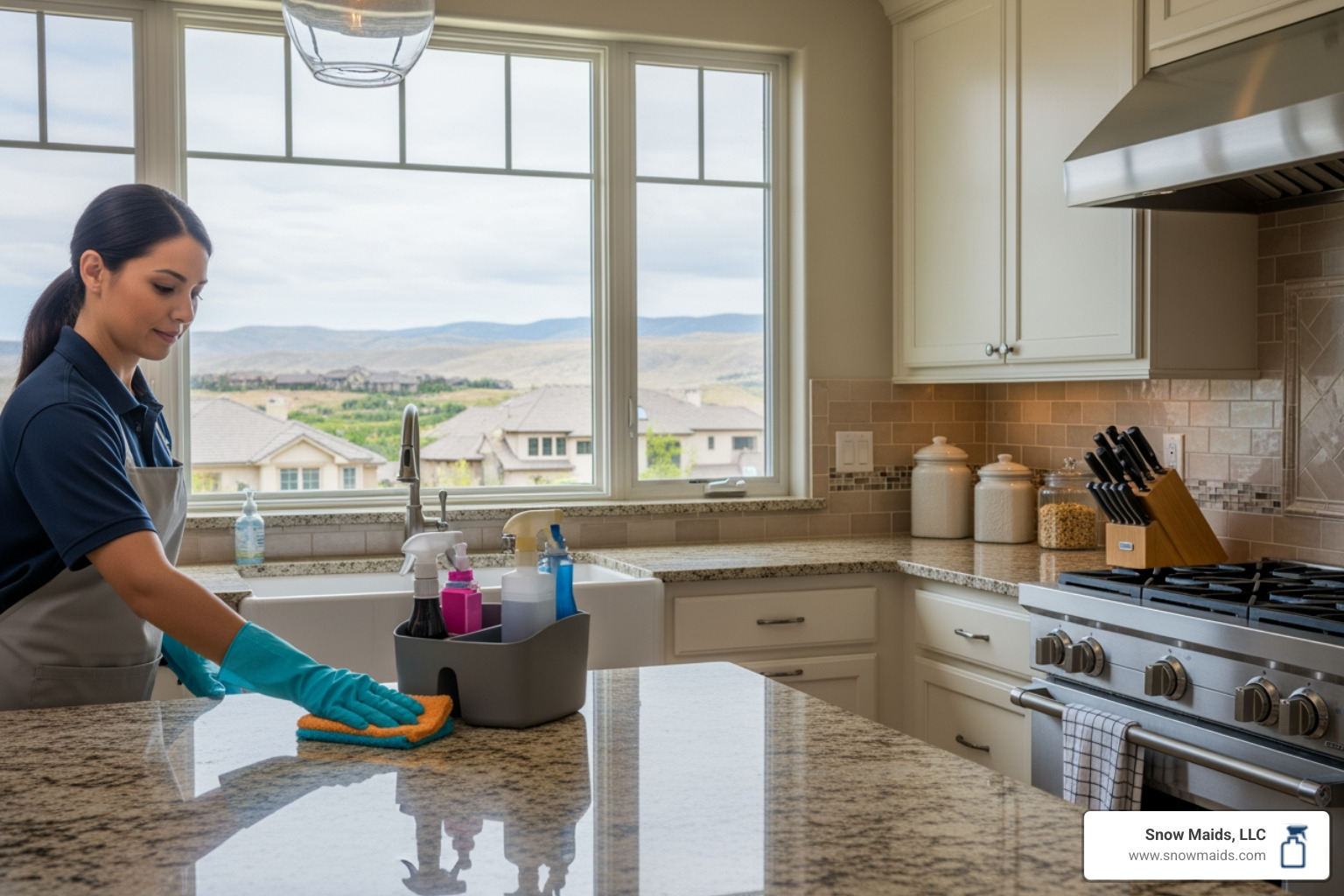 Infographic showing time comparison between DIY cleaning tasks versus professional service, highlighting hours saved per week on tasks like deep cleaning kitchens, scrubbing bathrooms, vacuuming and mopping floors, and dusting throughout the home - house maid service in highlands ranch, co