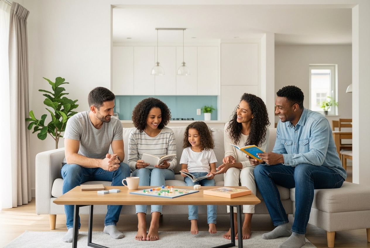 infographic showing benefits of professional housekeeping for busy castle rock families including time savings, reduced stress, healthier home environment, professional results, and more family time - affordable housekeeping services in castle rock, co