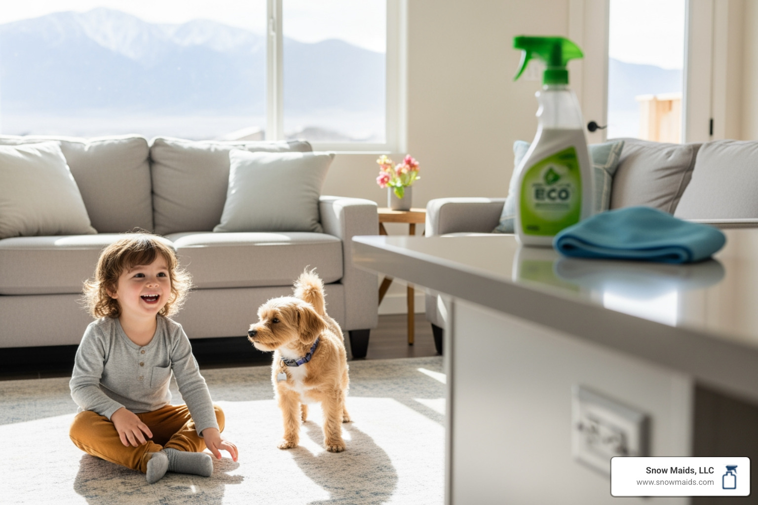 infographic showing the benefits of same-day eco-friendly cleaning: immediate booking availability, non-toxic product use, professional-grade equipment, safe for children and pets, improved indoor air quality, and reduced environmental impact in Colorado Springs homes - same day eco friendly cleaning in colorado springs, co infographic showing the benefits of same-day eco-friendly cleaning: immediate booking availability, non-toxic product use, professional-grade equipment, safe for children and pets, improved indoor air quality, and reduced environmental impact in Colorado Springs homes - same day eco friendly cleaning in colorado springs, co