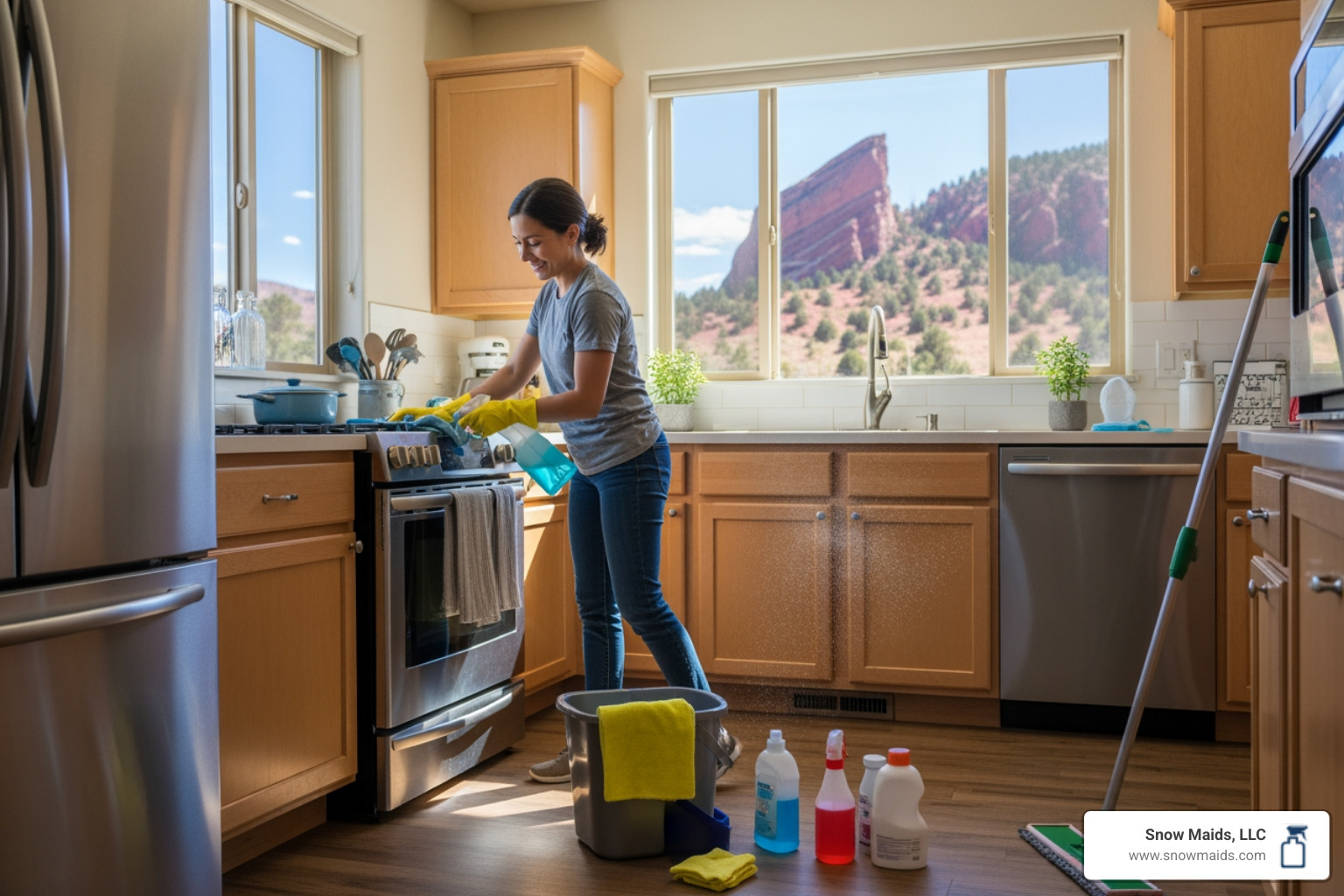 infographic showing time comparison between DIY cleaning versus professional weekly service, displaying hours saved per month for typical Morrison household tasks including kitchen deep cleaning, bathroom sanitization, dusting all rooms, vacuuming and mopping floors, with total monthly time savings highlighted - affordable house cleaning services in morrison, co