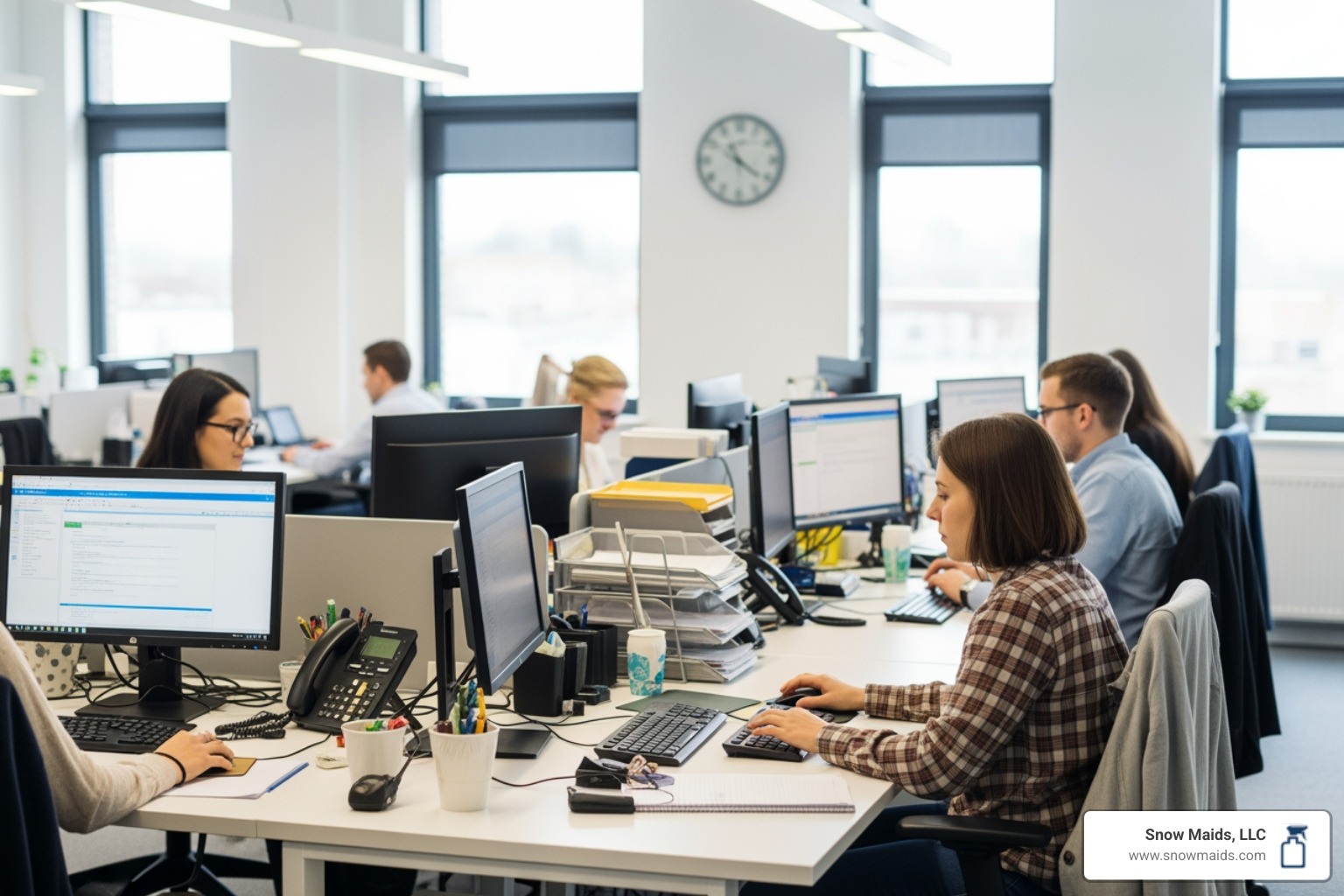 infographic showing benefits of professional office cleaning including reduced employee absenteeism, improved air quality, enhanced professional appearance, extended equipment lifespan, and compliance with health regulations - office cleaning in lakewood, co infographic showing benefits of professional office cleaning including reduced employee absenteeism, improved air quality, enhanced professional appearance, extended equipment lifespan, and compliance with health regulations - office cleaning in lakewood, co