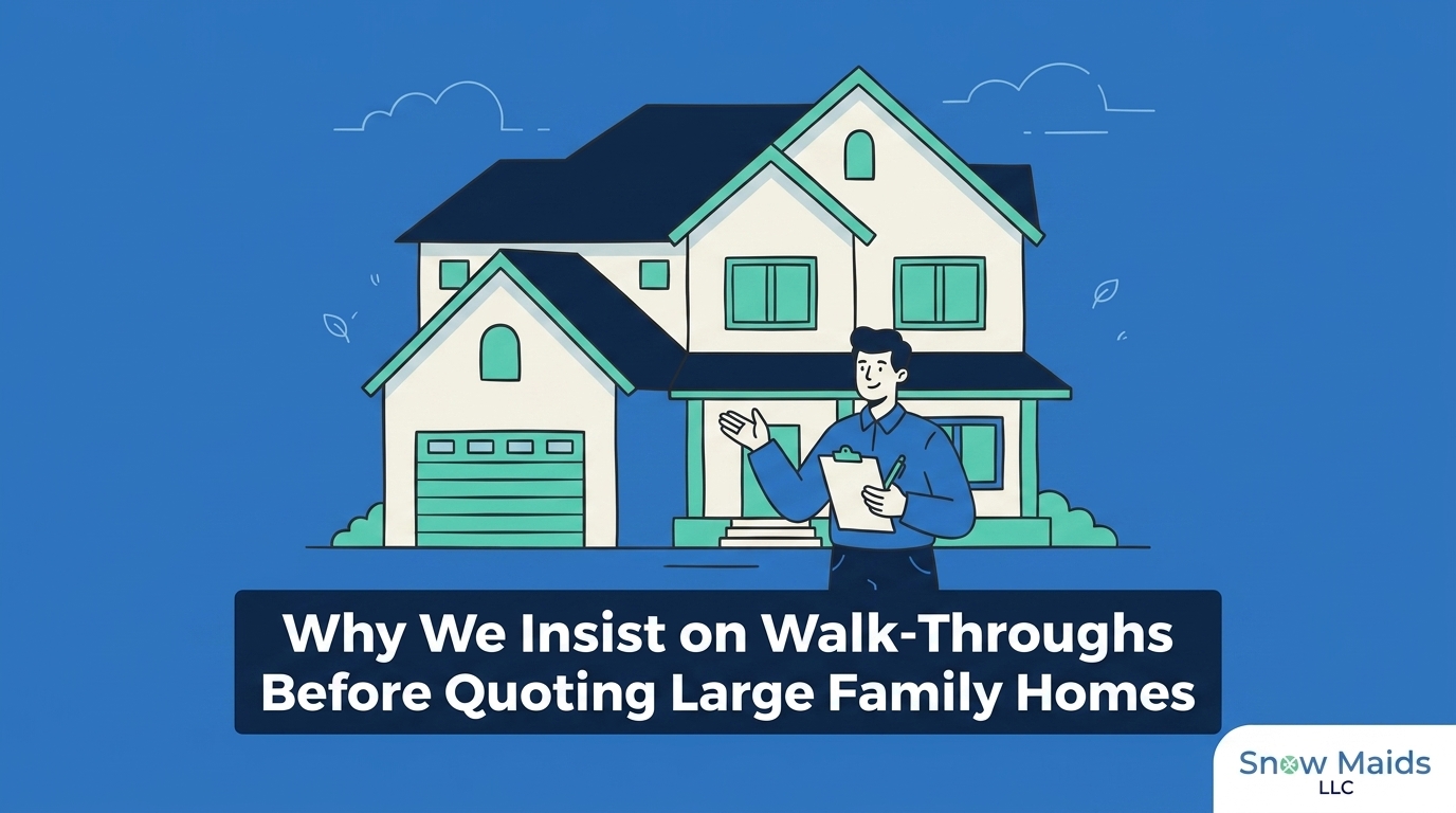 Why We Insist on Walk-Throughs Before Quoting Large Family Homes
