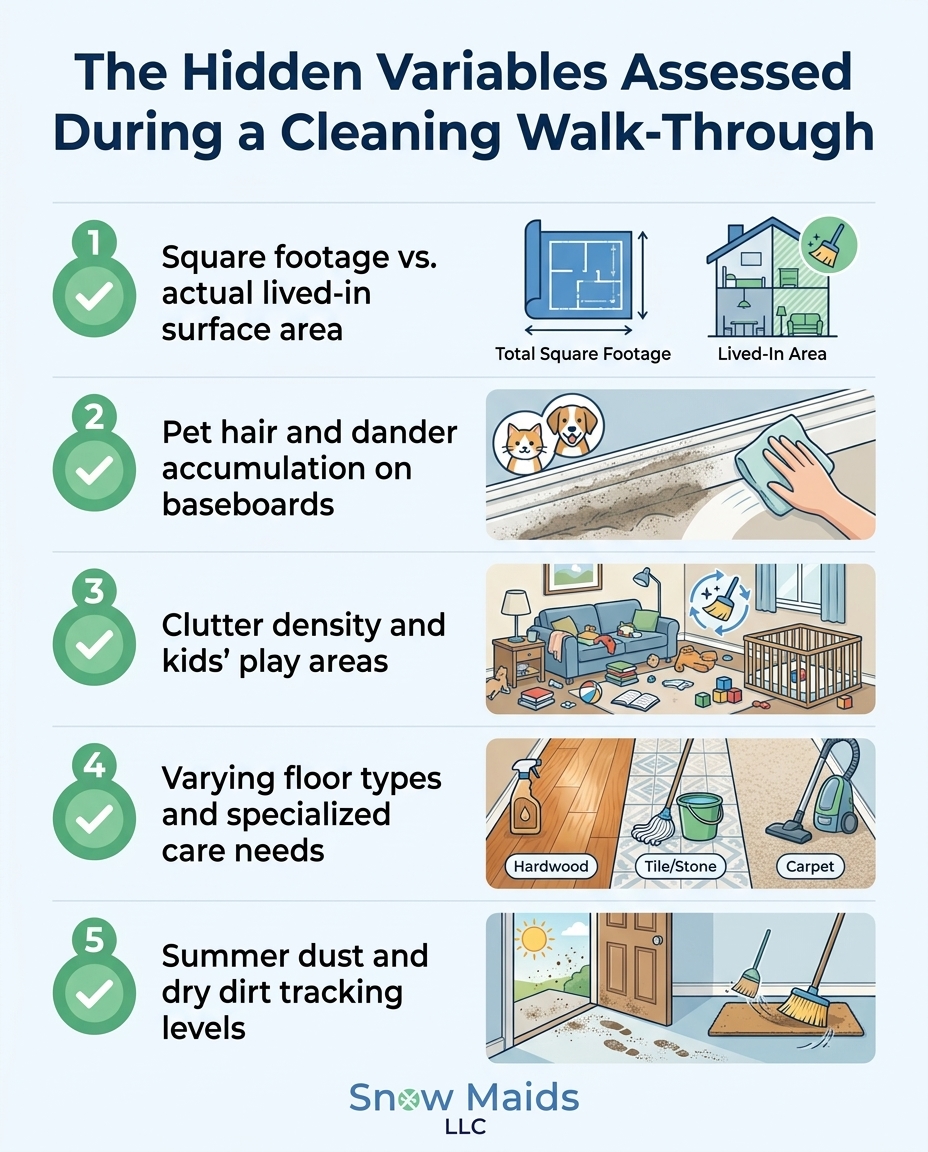 The Hidden Variables Assessed During a Cleaning Walk-Through