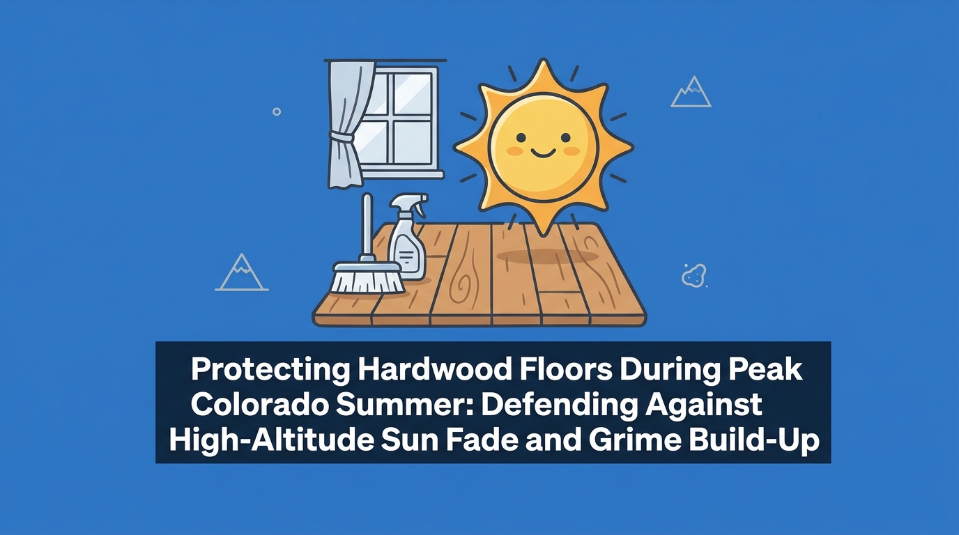 Hardwood Floor Care During Peak Colorado Summer: Avoiding Sun Fade and Grime Build-Up