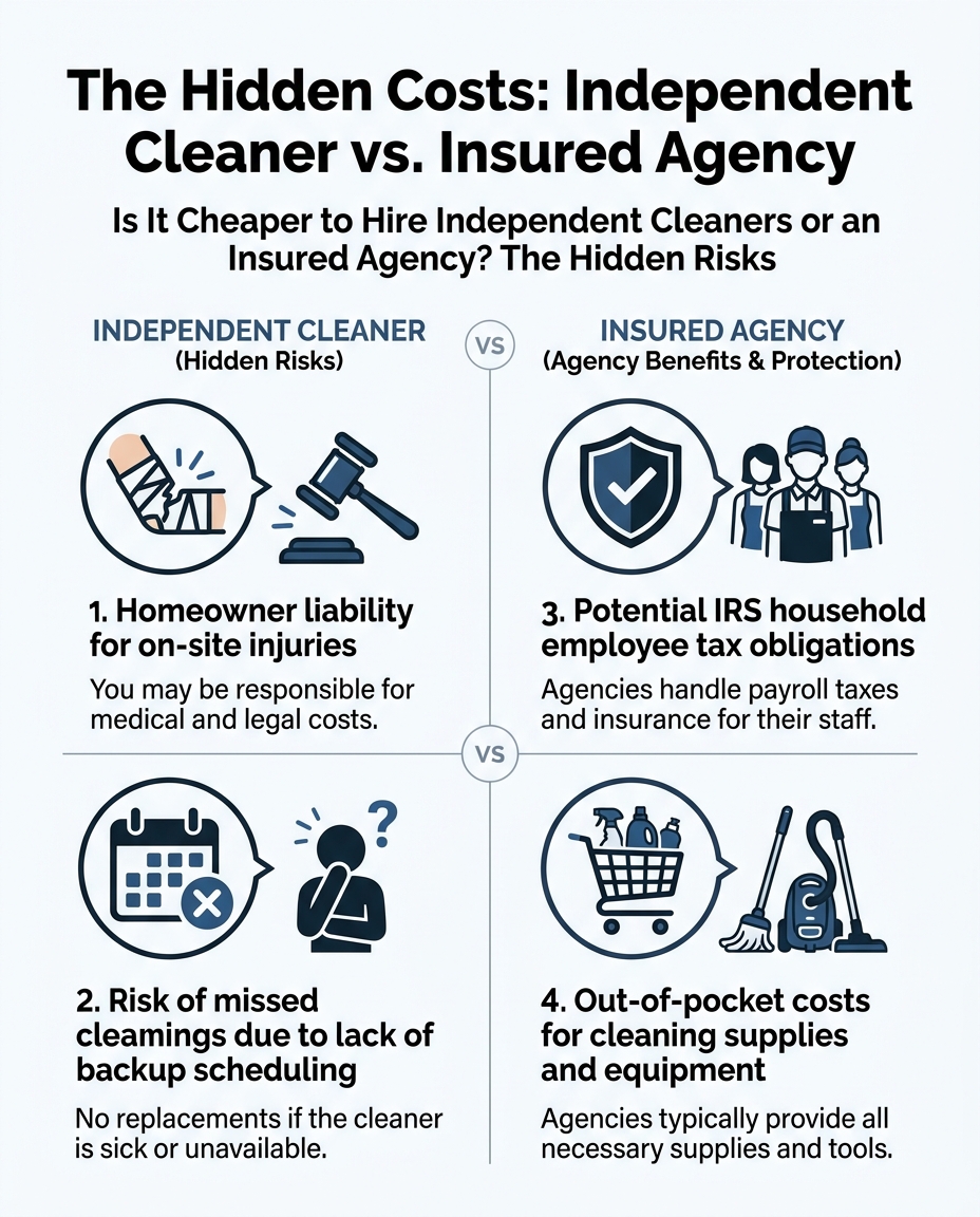 The Hidden Costs: Independent Cleaner vs. Insured Agency