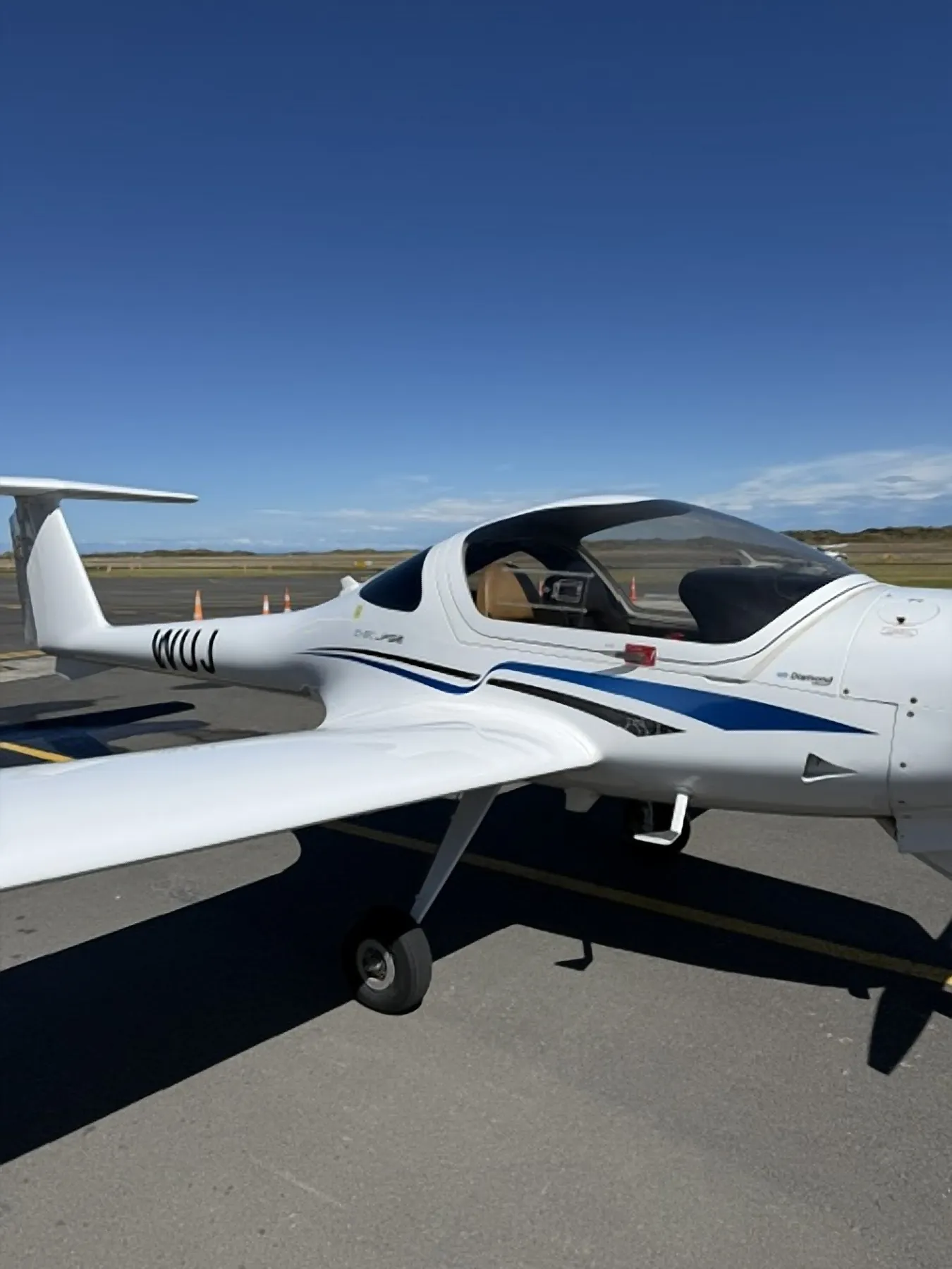 2010 Diamond DA20-C1 Eclipse ZK-WUJ, rear three-quarter exterior view