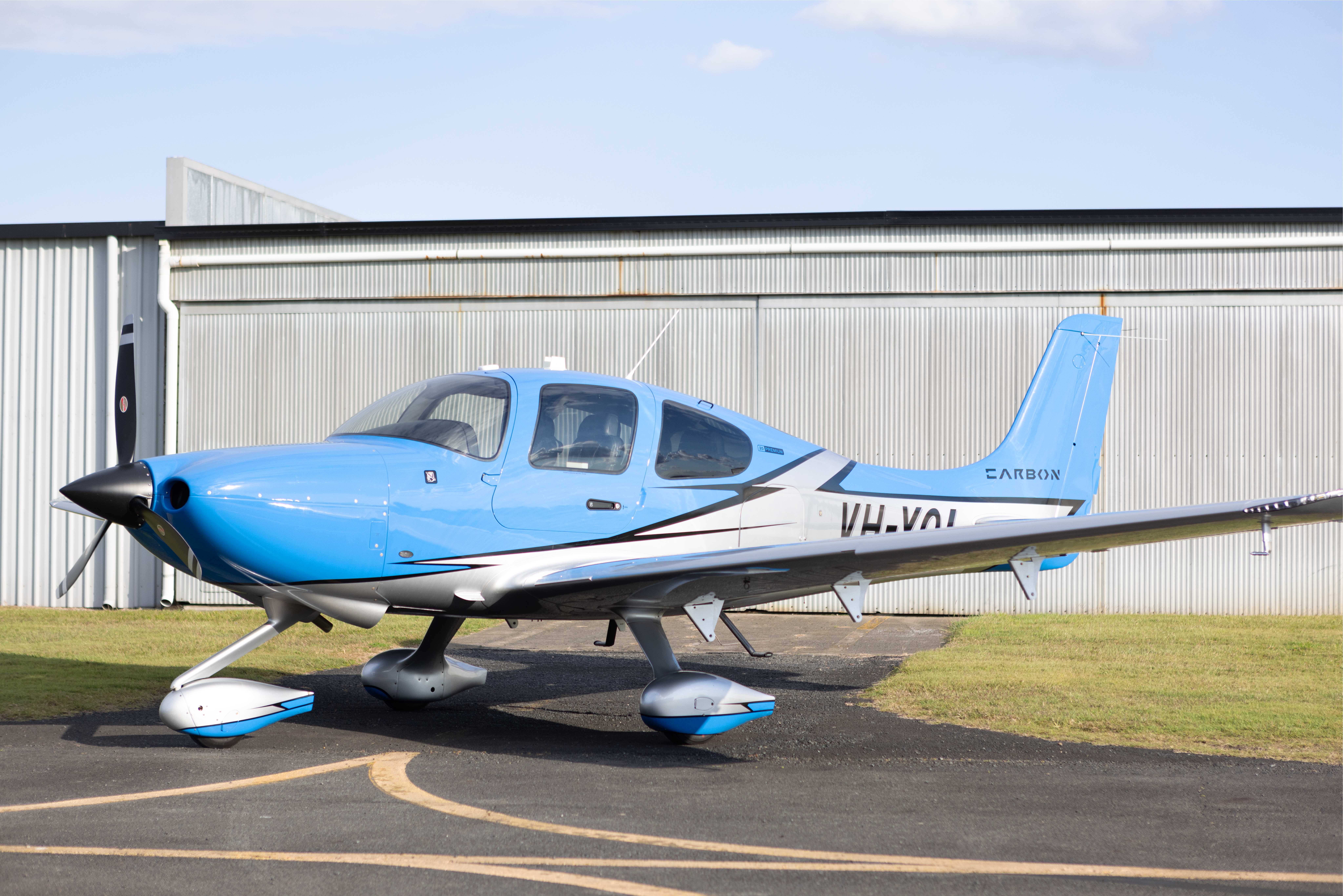 2023 Cirrus SR20 G6 Premium VH-YQL, front three-quarter exterior view