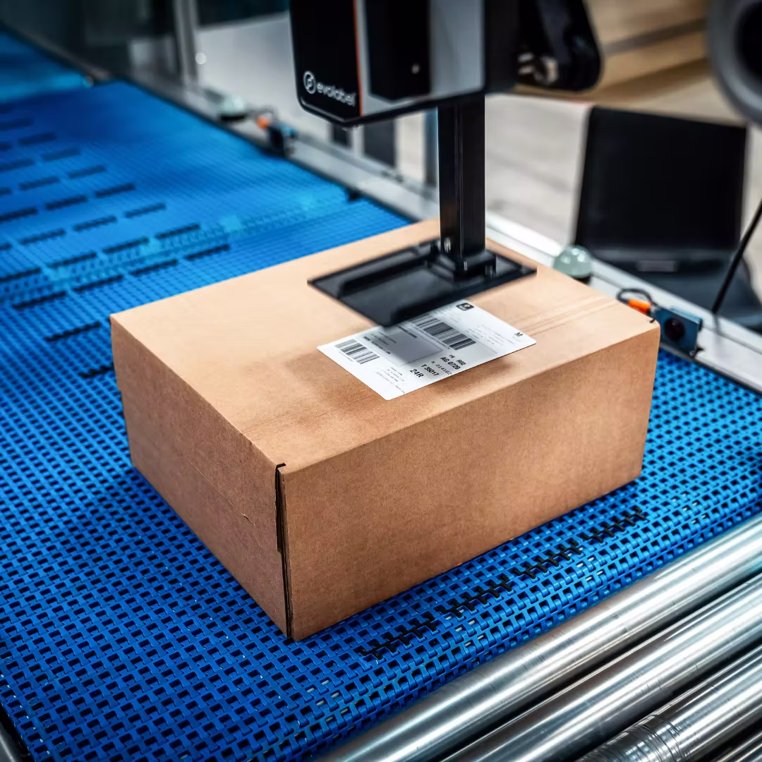 Labeldruck auf den Karton