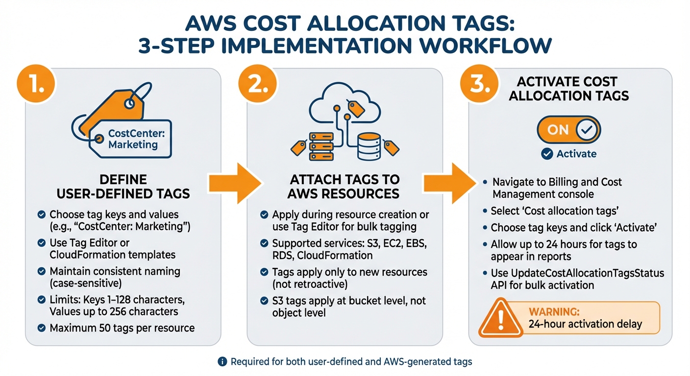 3-Step Guide to Implementing AWS Cost Allocation Tags
