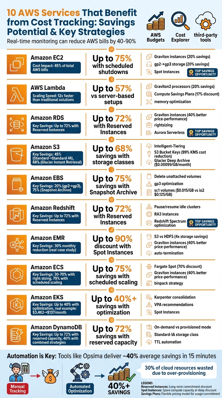 AWS Cost Savings by Service: Optimization Strategies and Potential Reductions