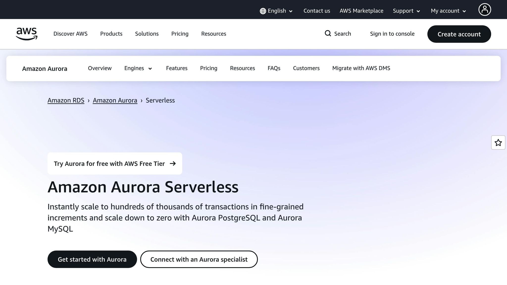 Aurora Serverless