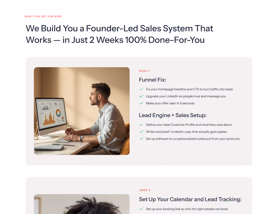 Founder-Led Sales Landing