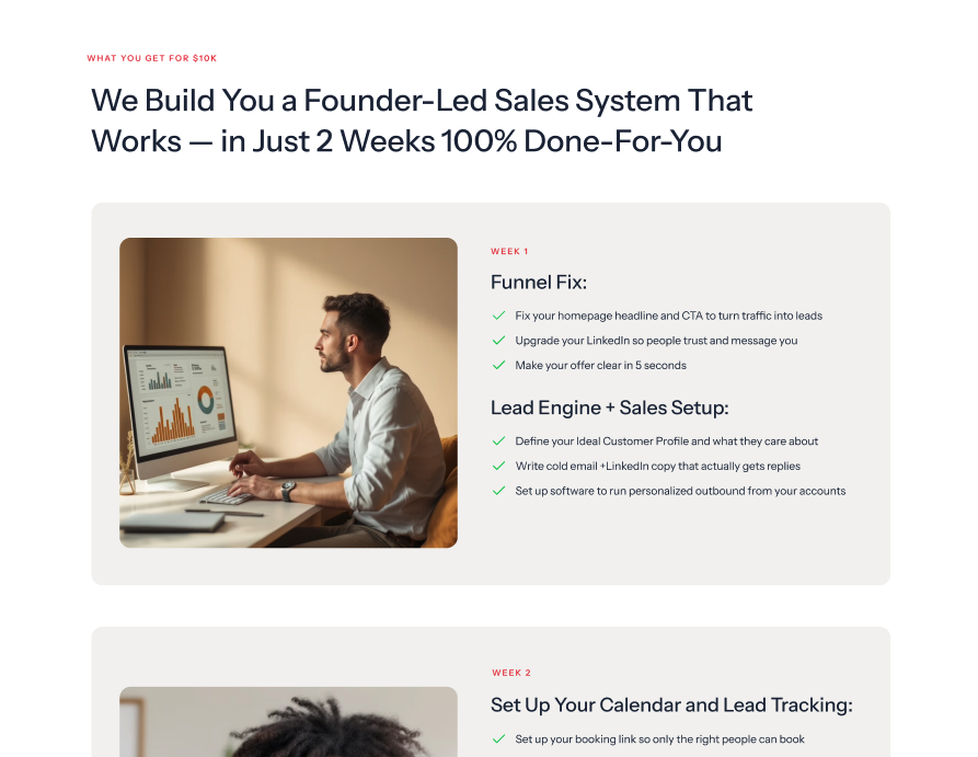 Founder-Led Sales Landing