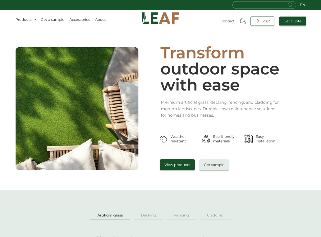 Leaf - artificial grass shop