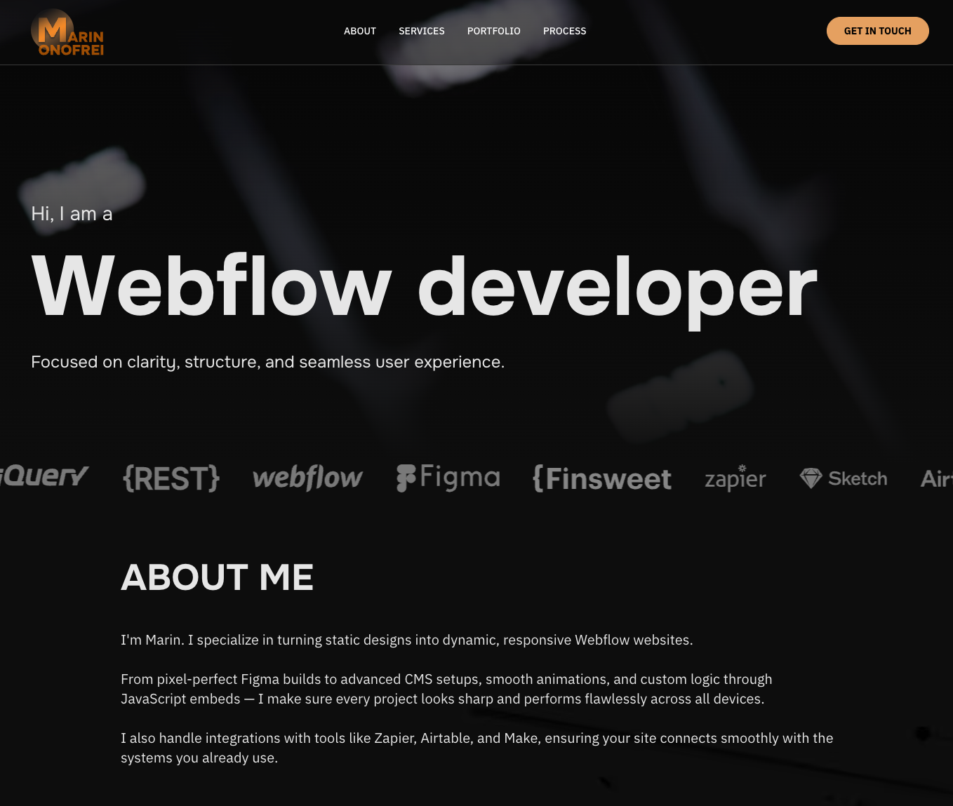 Webflow Developer Portfolio
