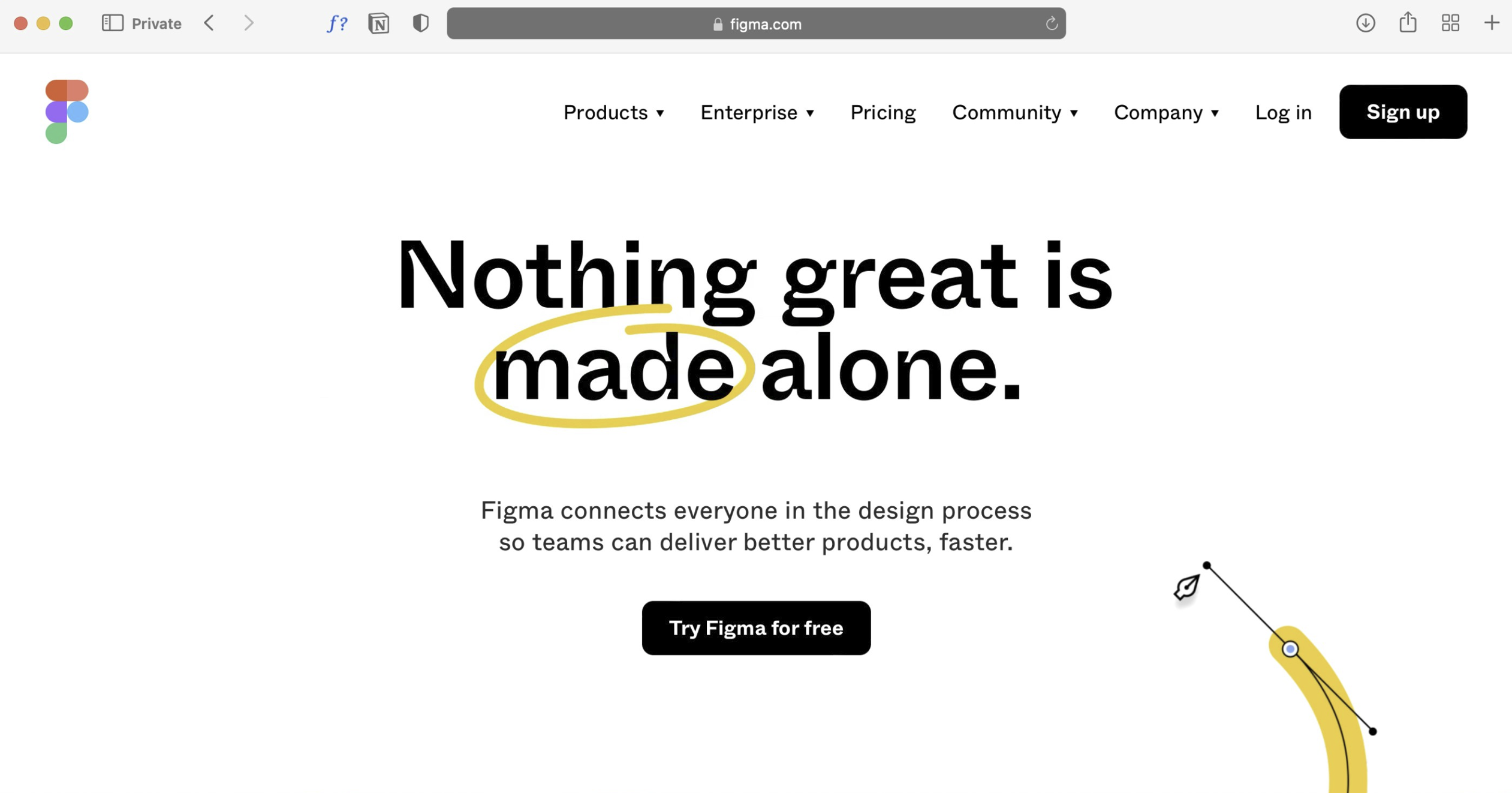 Nothing great is made alone