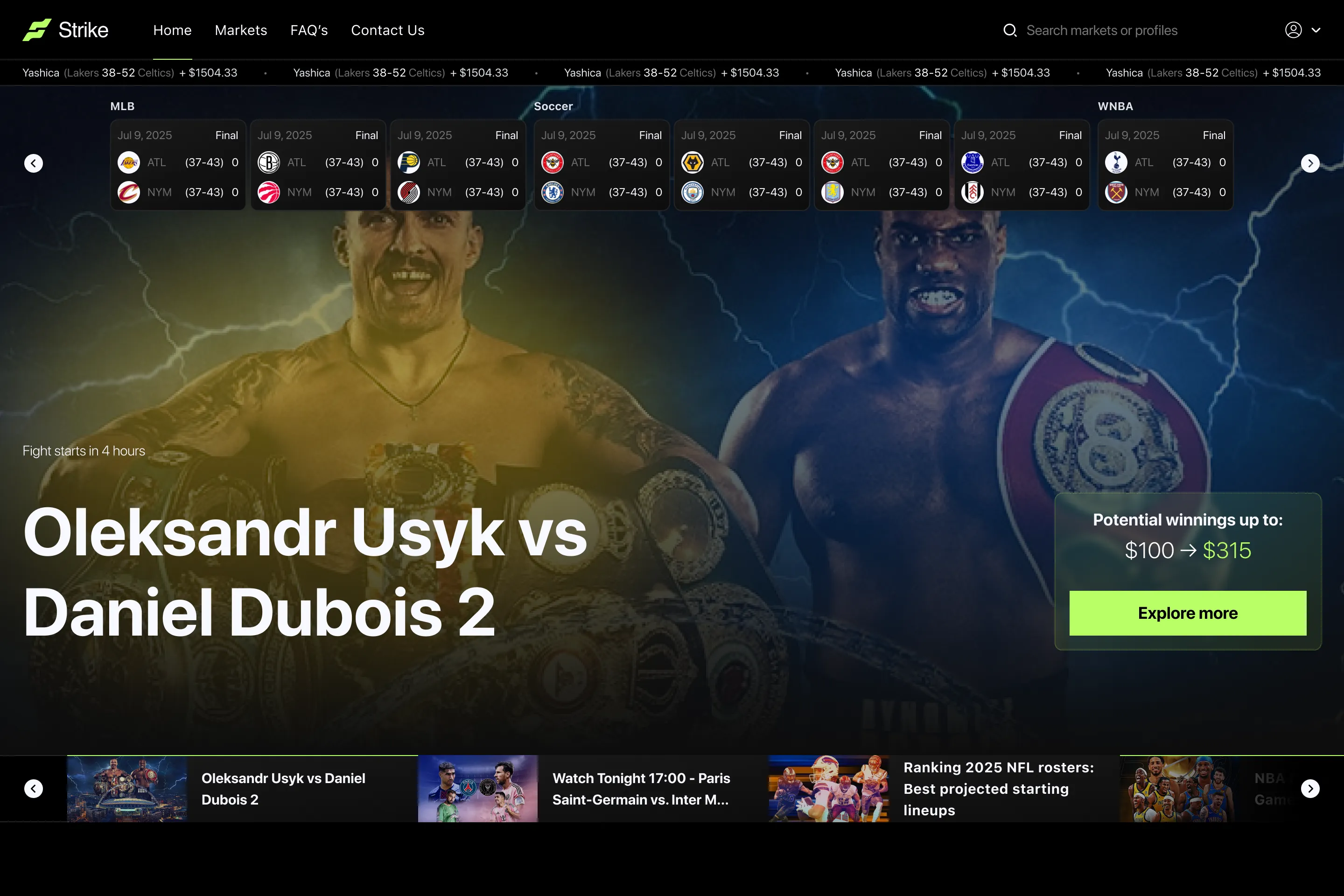 Strike Main Page