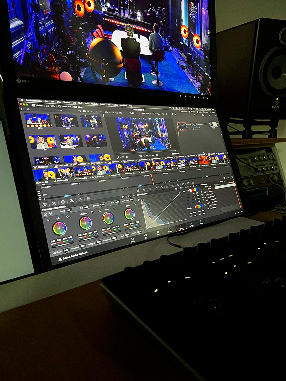 Le studio d'étalonnage