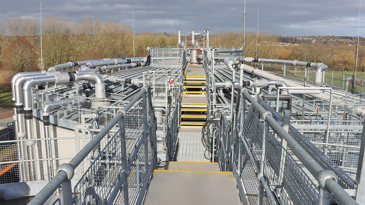 Bespoke access platforms and staircases at Whitlingham WRC