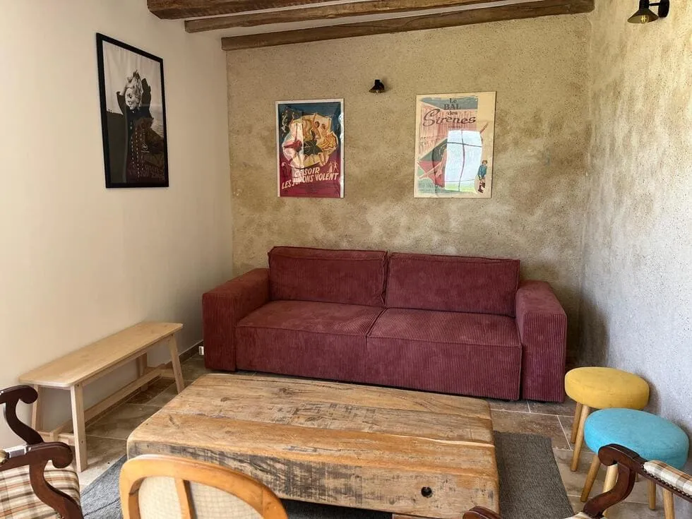 Salon du studio isolé du Grand Breuil - Gîte indépendant