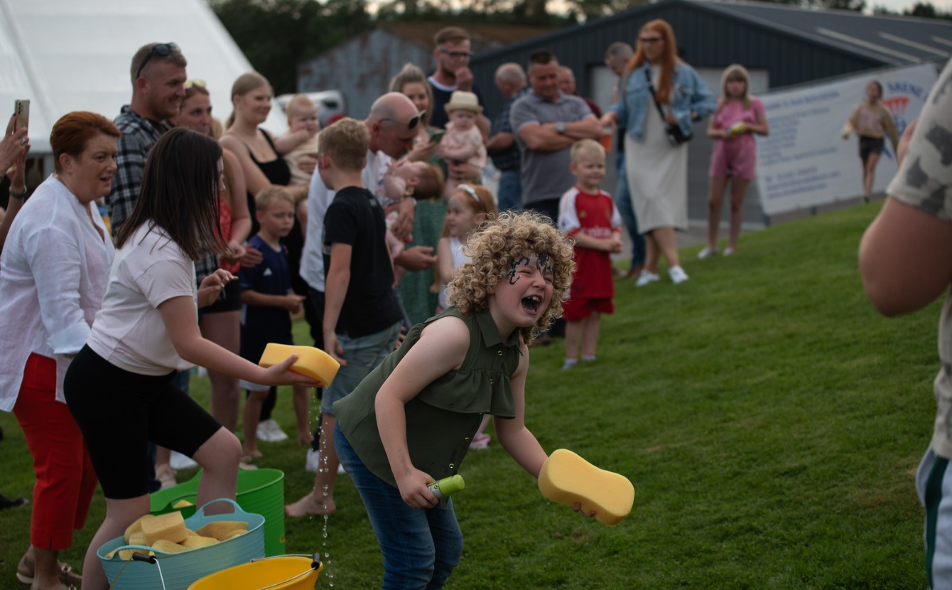 Nicol of Skene Celebrates Team At Family Fun Day