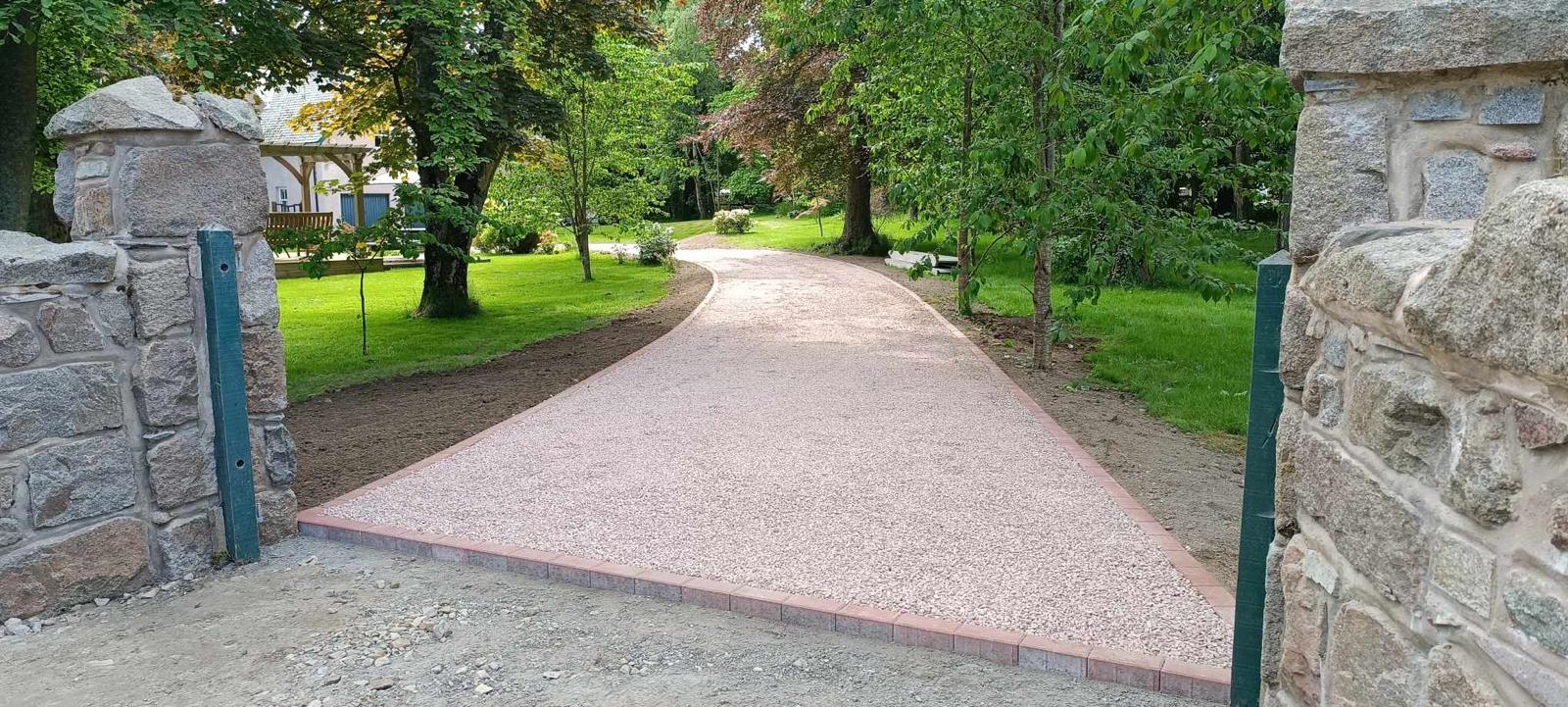 Nicol of Skene's New Residential Driveway in Tarland