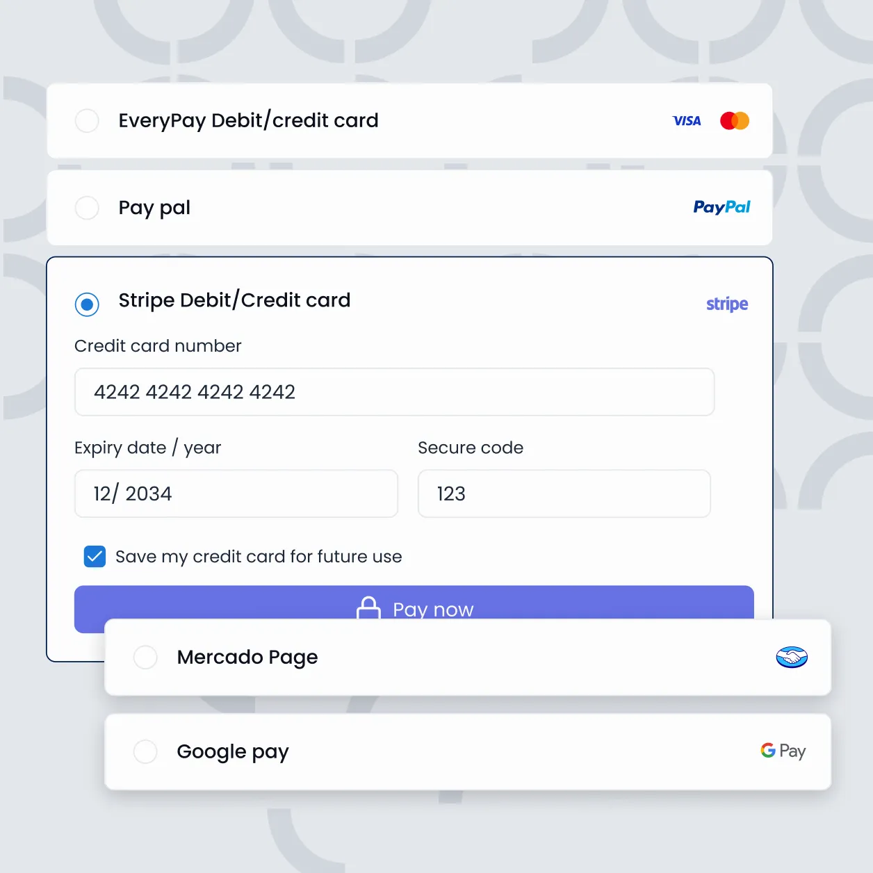 Payment provider integration in Triparound's hotel concierge software