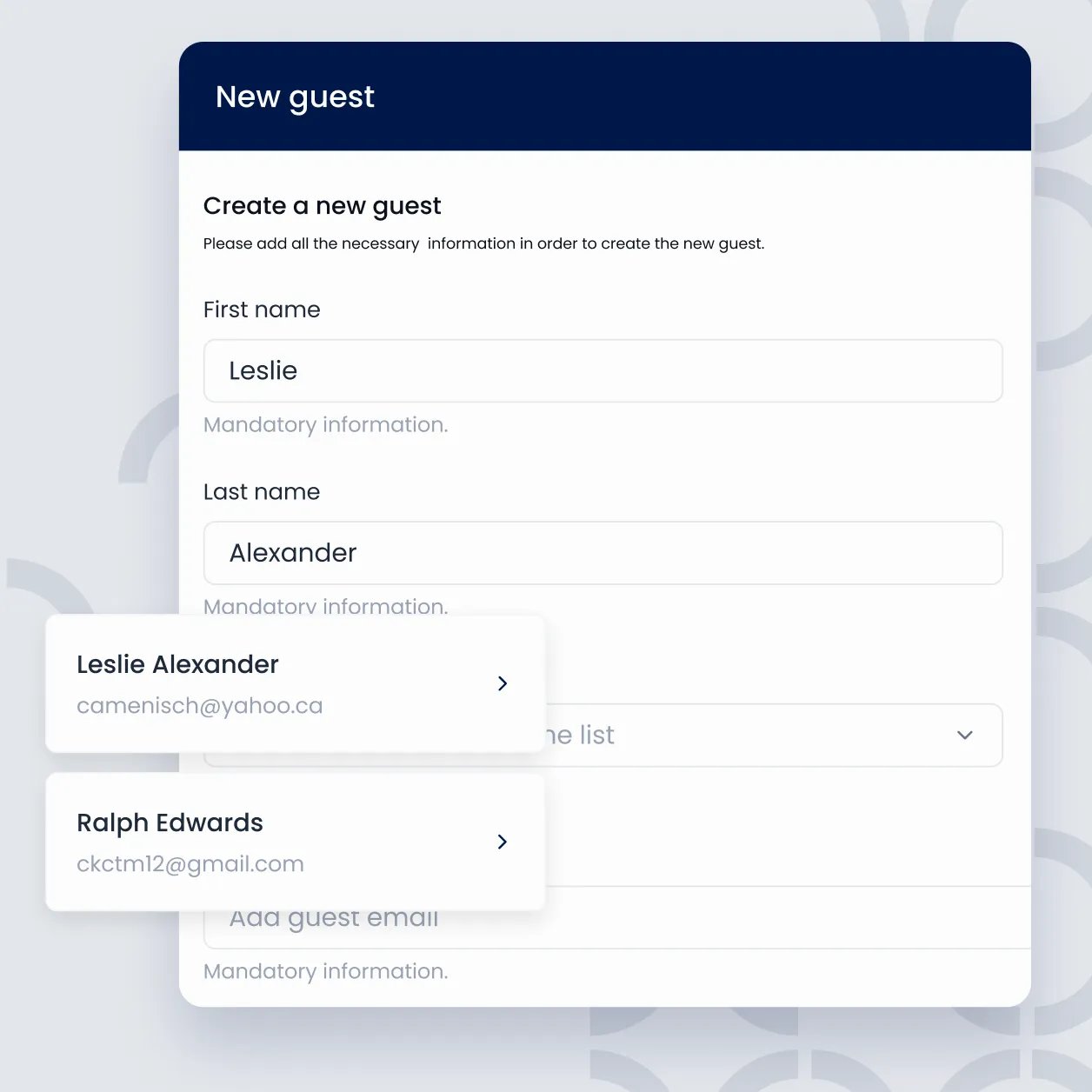 How to create a new guest profile in Triparound's hotel concierge software
