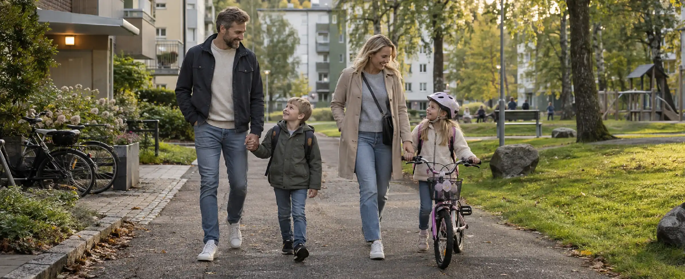 Bästa städerna i landet för familjer
