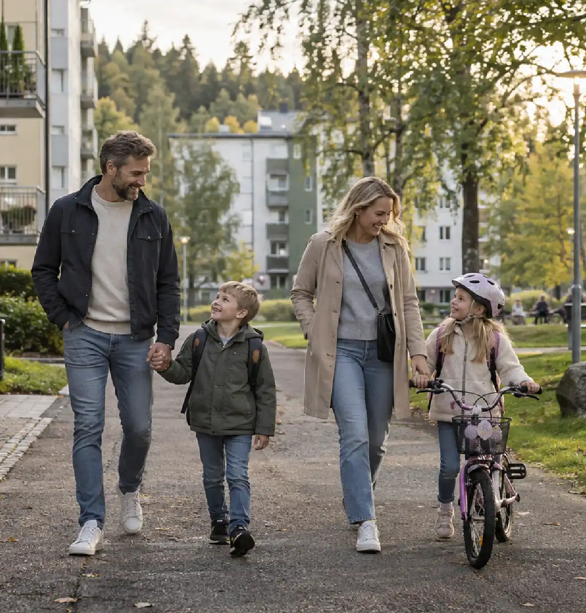 Bästa städerna i landet för familjer