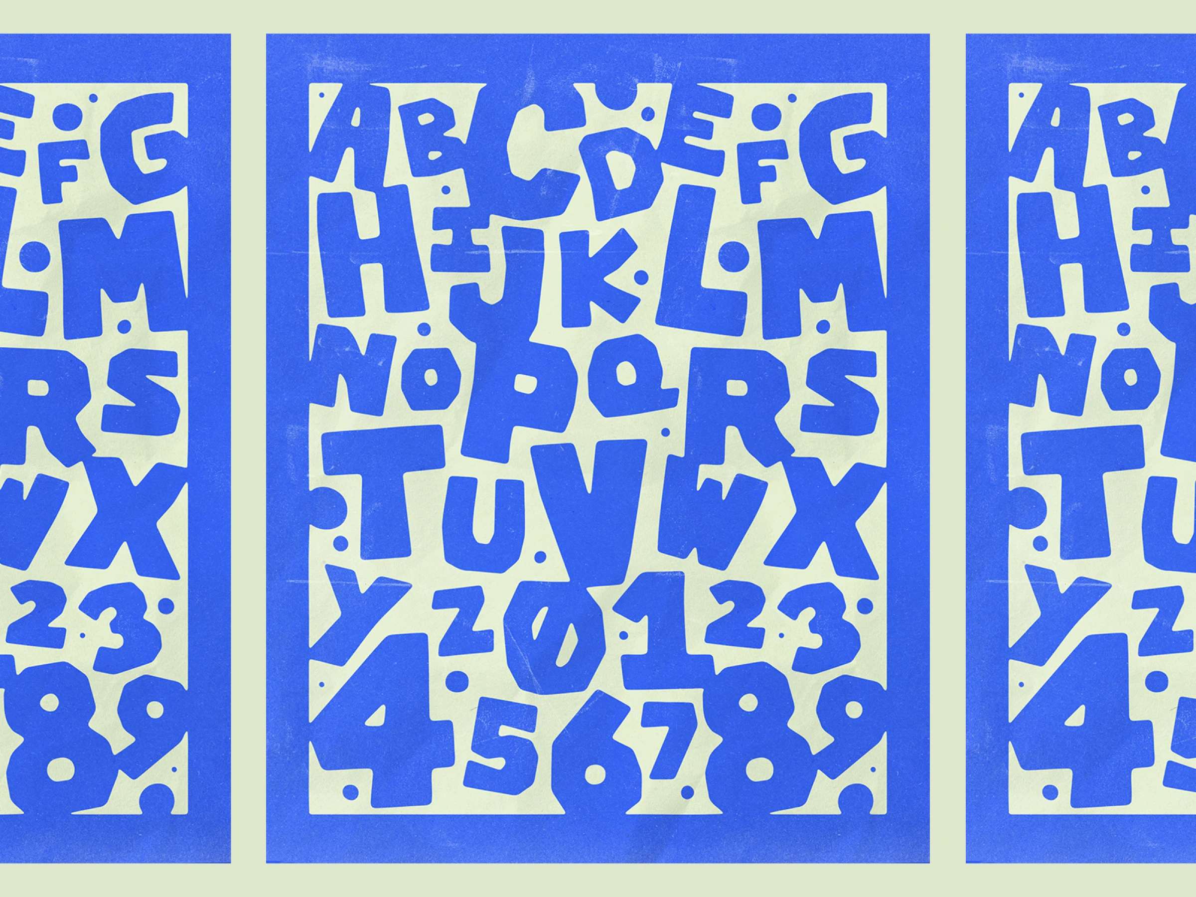 Poster with letters