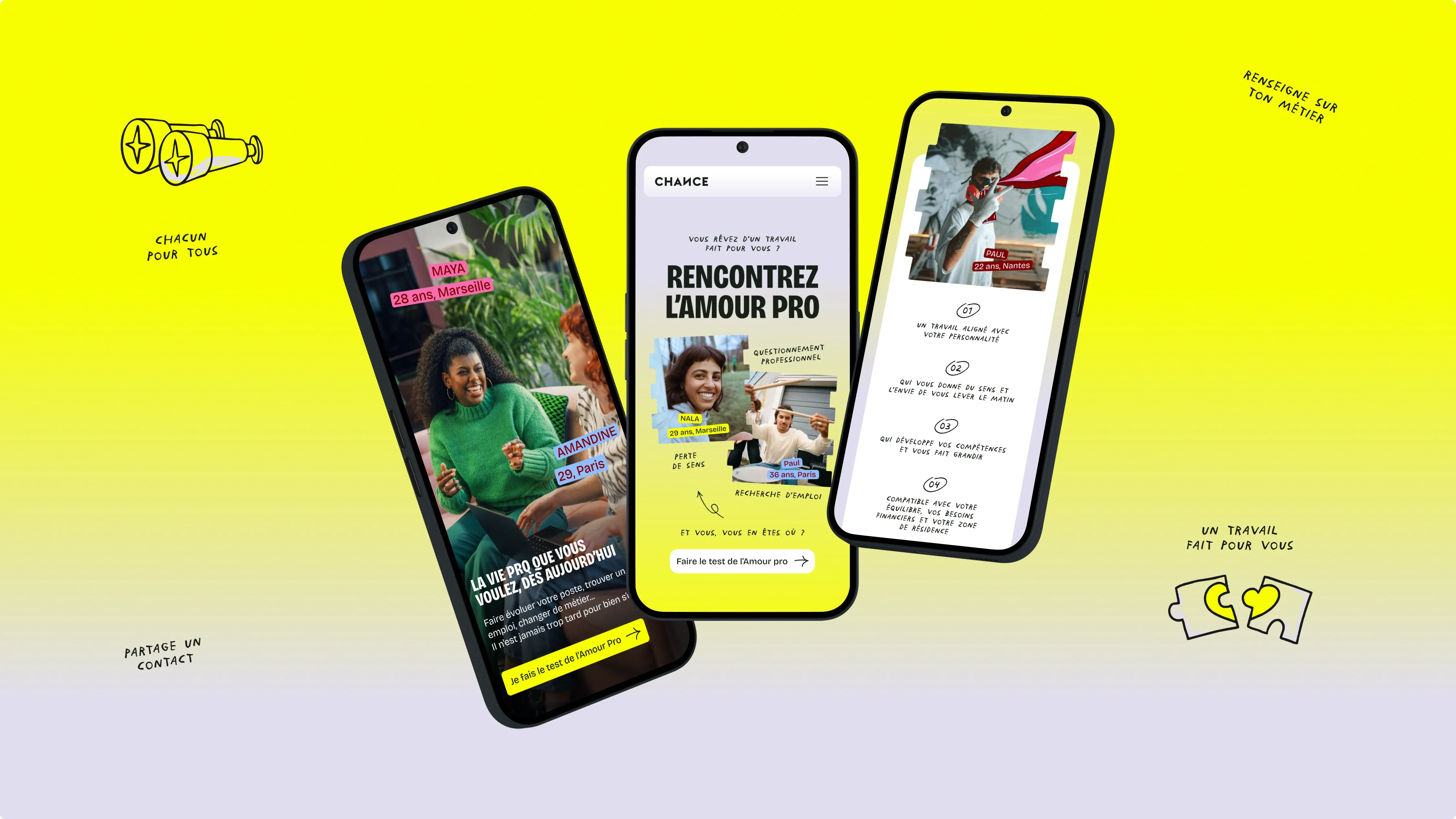 Chance website on mobile