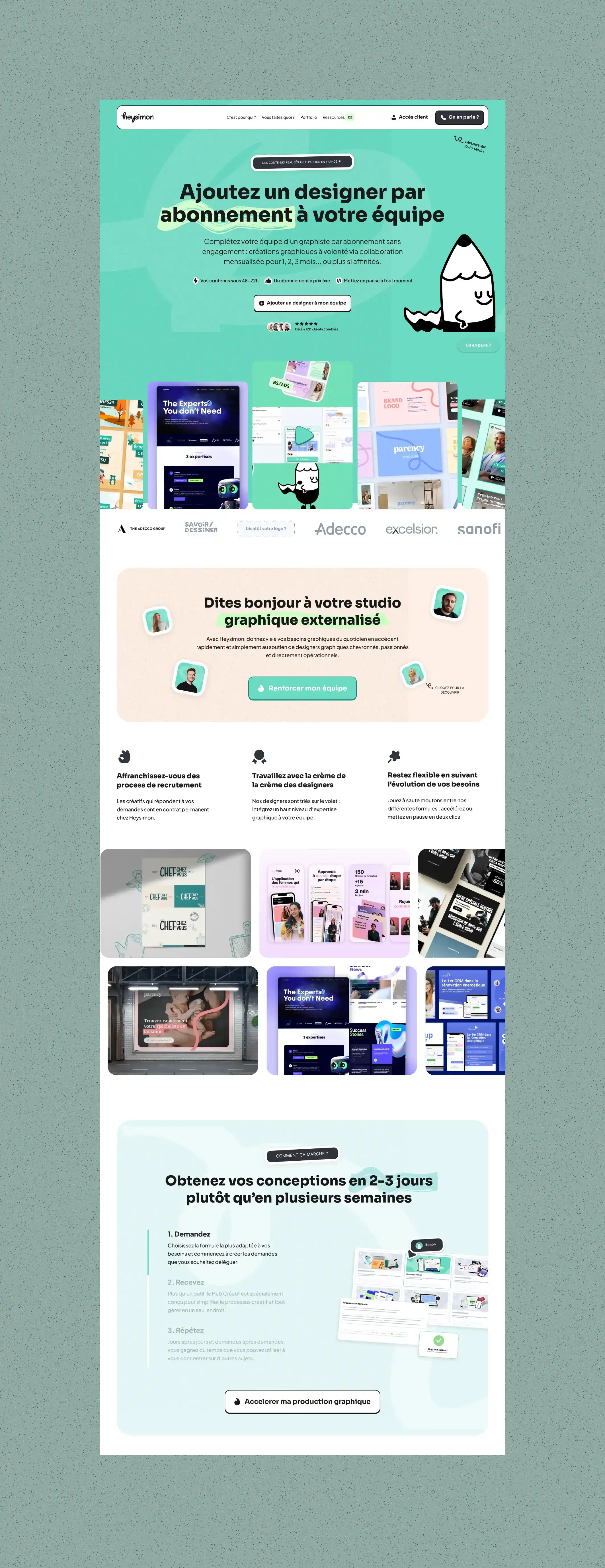 Heysimon Homepage figma