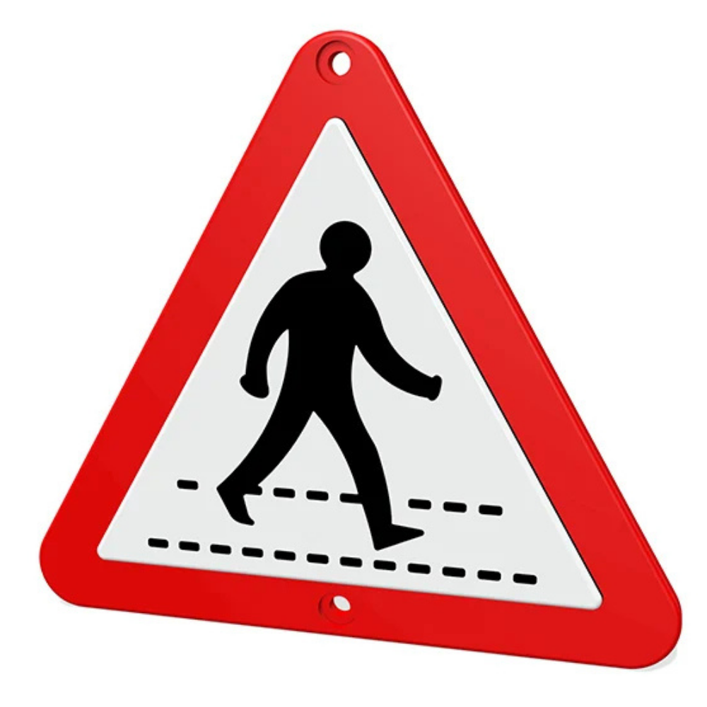 Transport Panel - Zebra Crossing Street Sign
