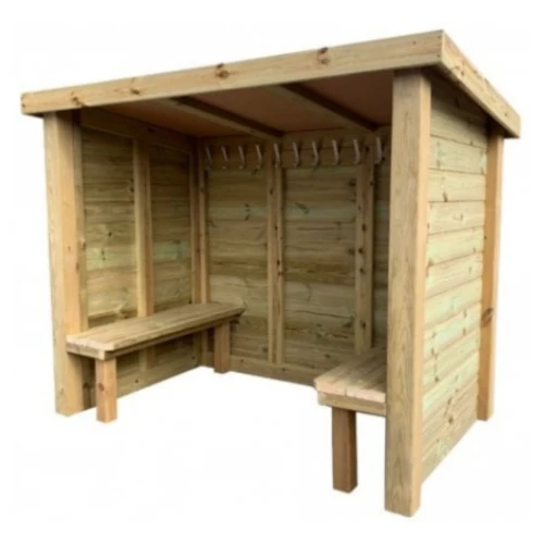 Outdoor Wooden Changing Hut