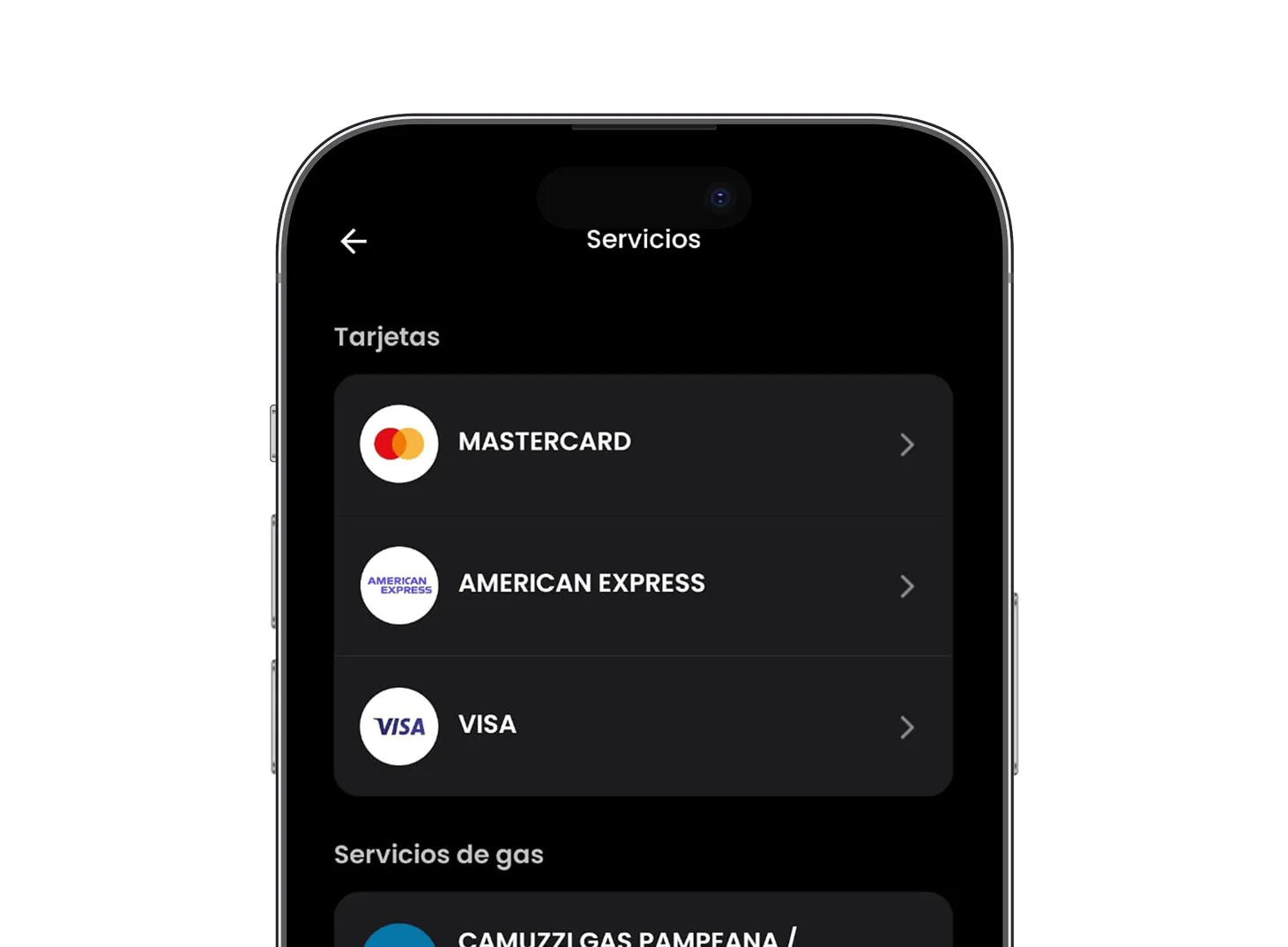 servicios disponibles para pagar en wallbit