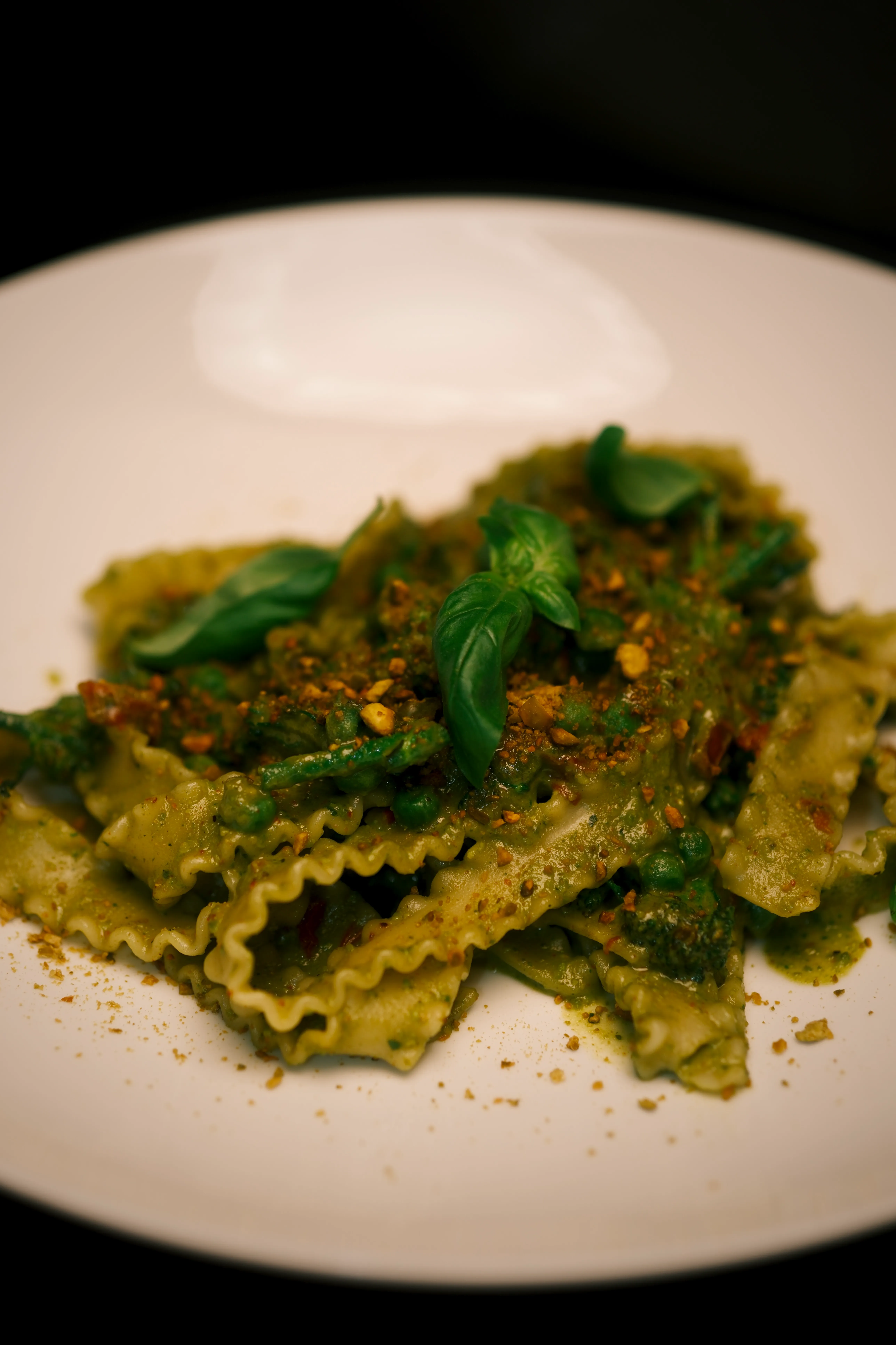 Detailbild von Pistachio Mafaldine Gericht