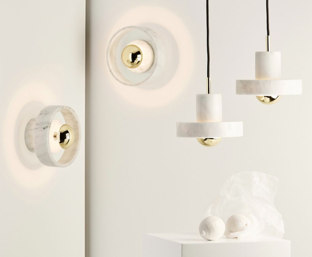 Stone wall light by Tom Dixon
