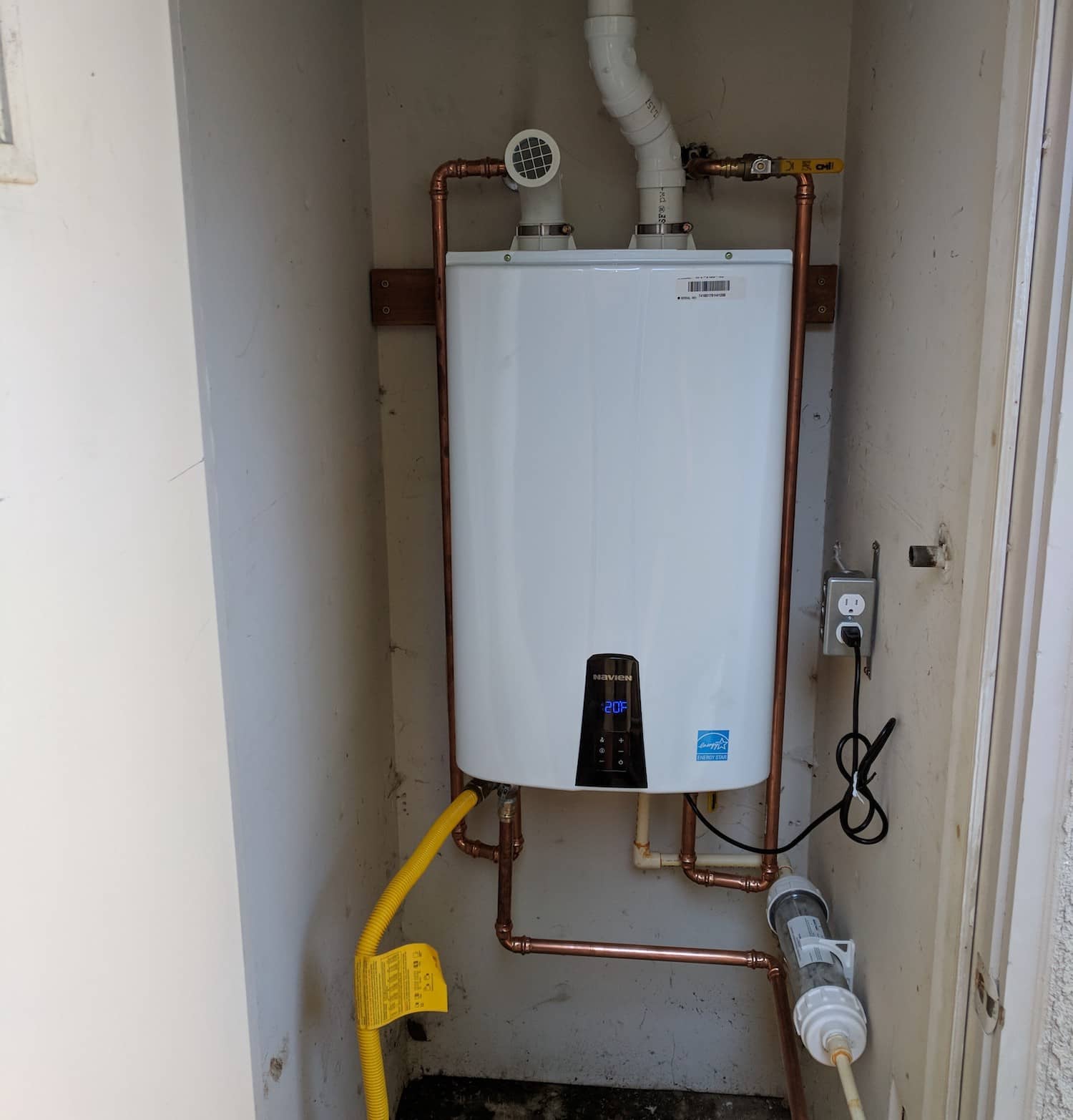 Image of tankless water heater.