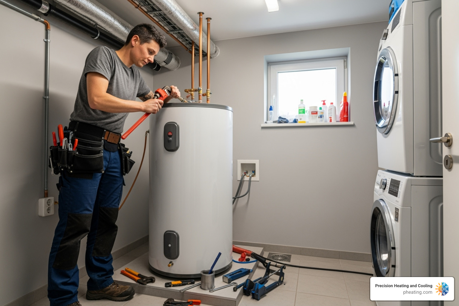 Professional installing an HPWH - hpwh