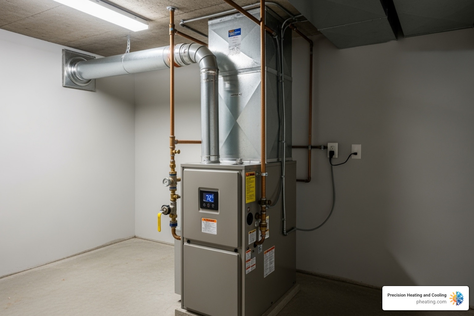 A modern high-efficiency gas furnace - Furnace installation San Jose