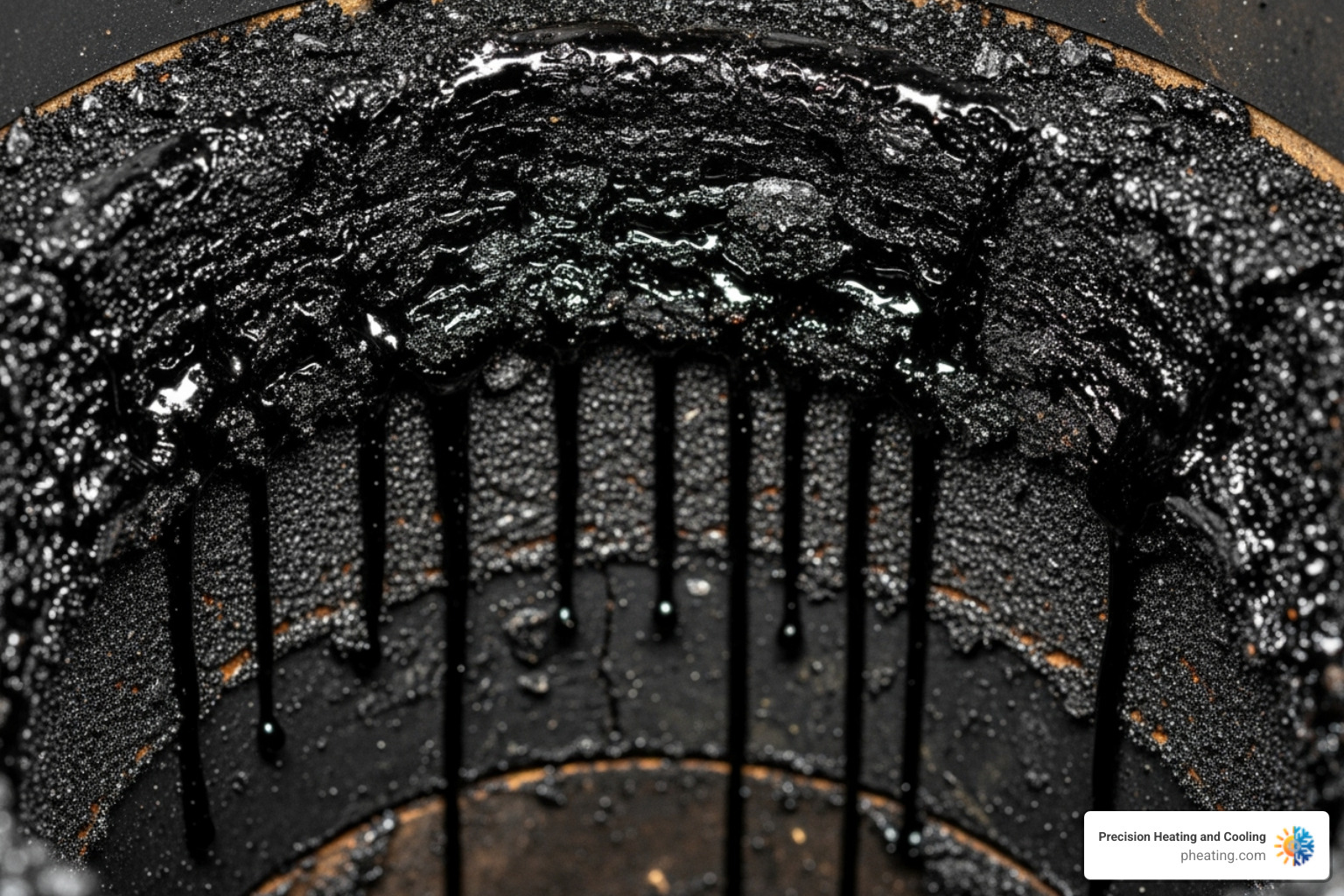 dangerously thick creosote - Chimney liner cleaning