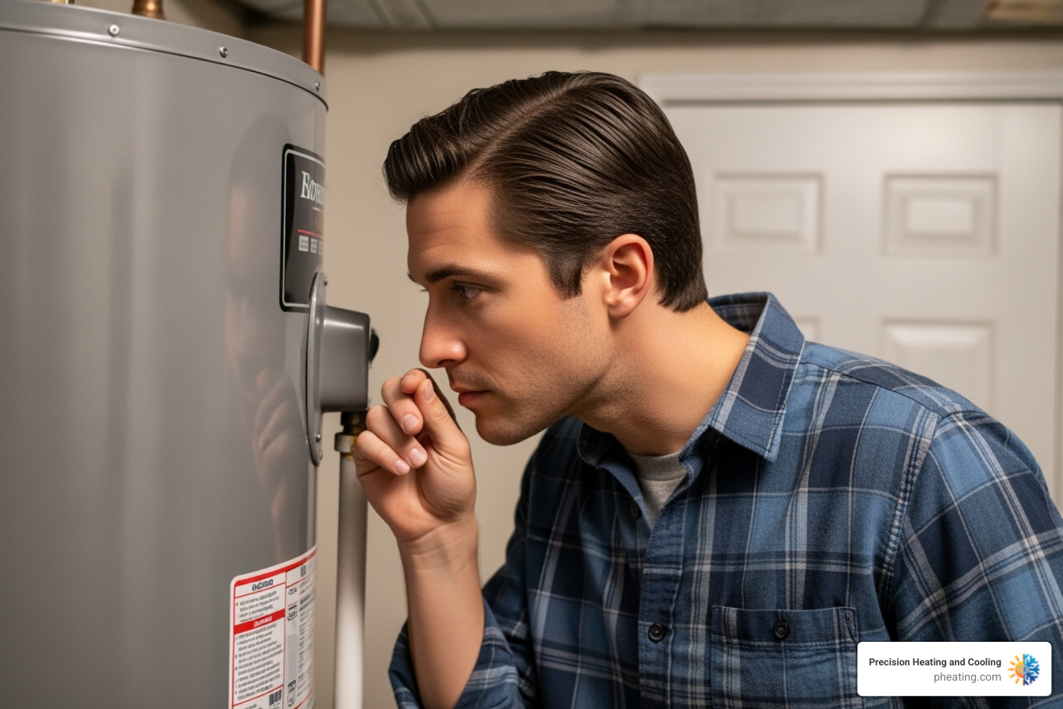 homeowner flushing their water heater tank - water heater gas smell homeowner flushing their water heater tank - water heater gas smell