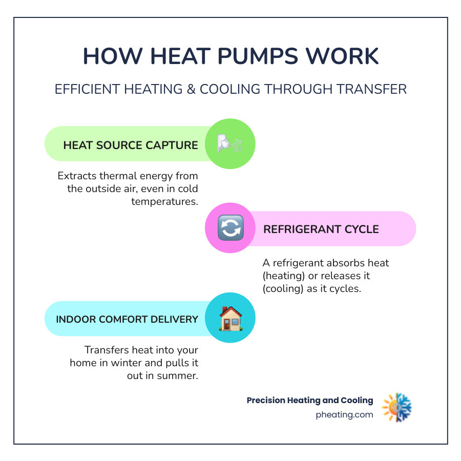 infographic explaining heat pump operation - best heat pump installation in sunnyvale, ca infographic infographic-line-3-steps-colors infographic explaining heat pump operation - best heat pump installation in sunnyvale, ca infographic infographic-line-3-steps-colors