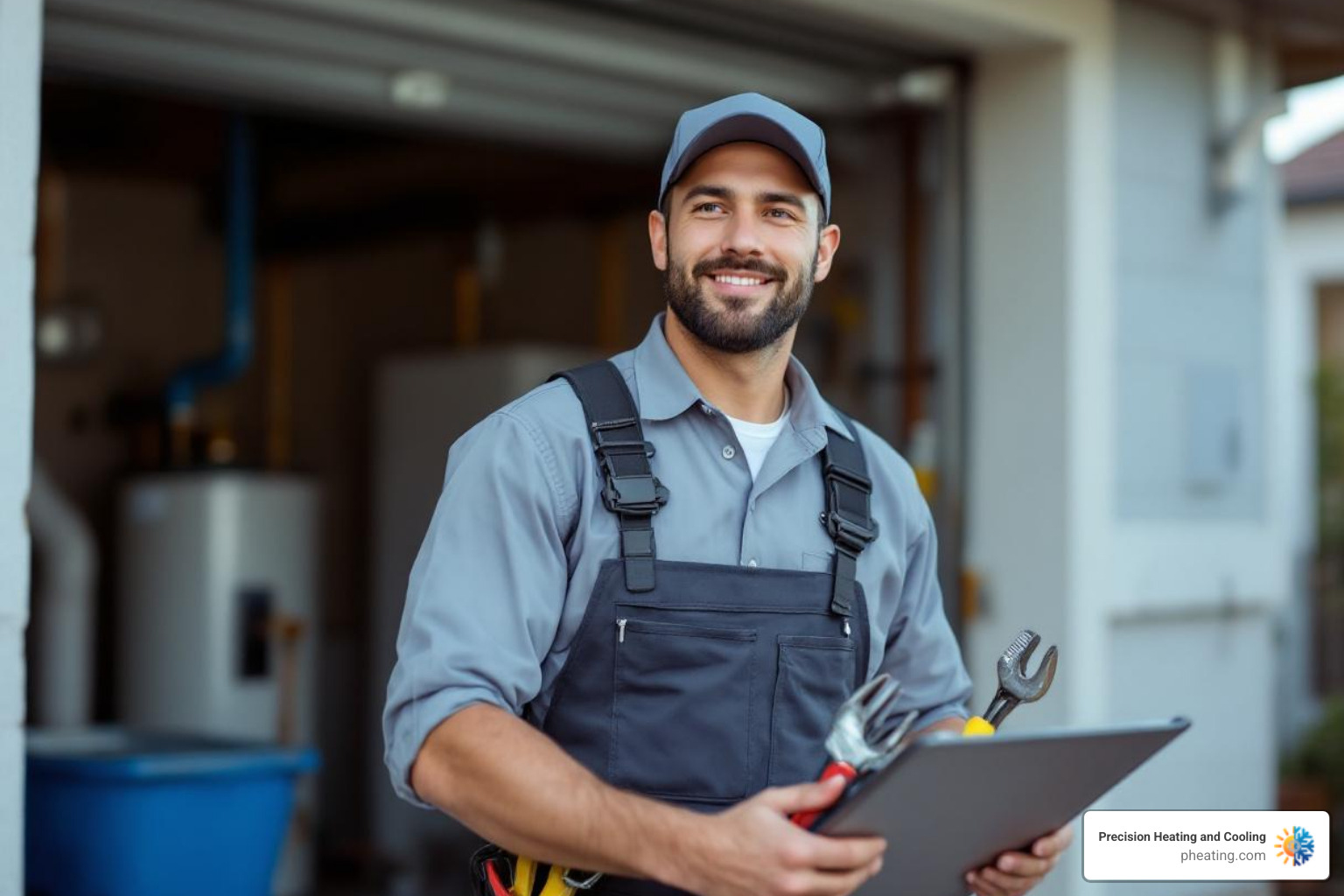 Infographic showing emergency water heater response steps: 1. Shut off water supply valve, 2. Turn off gas or electricity, 3. Call licensed professional for same-day service, 4. Professional assessment and code-compliant installation, 5. Testing and final inspection - emergency water heater installation in santa clara, ca
