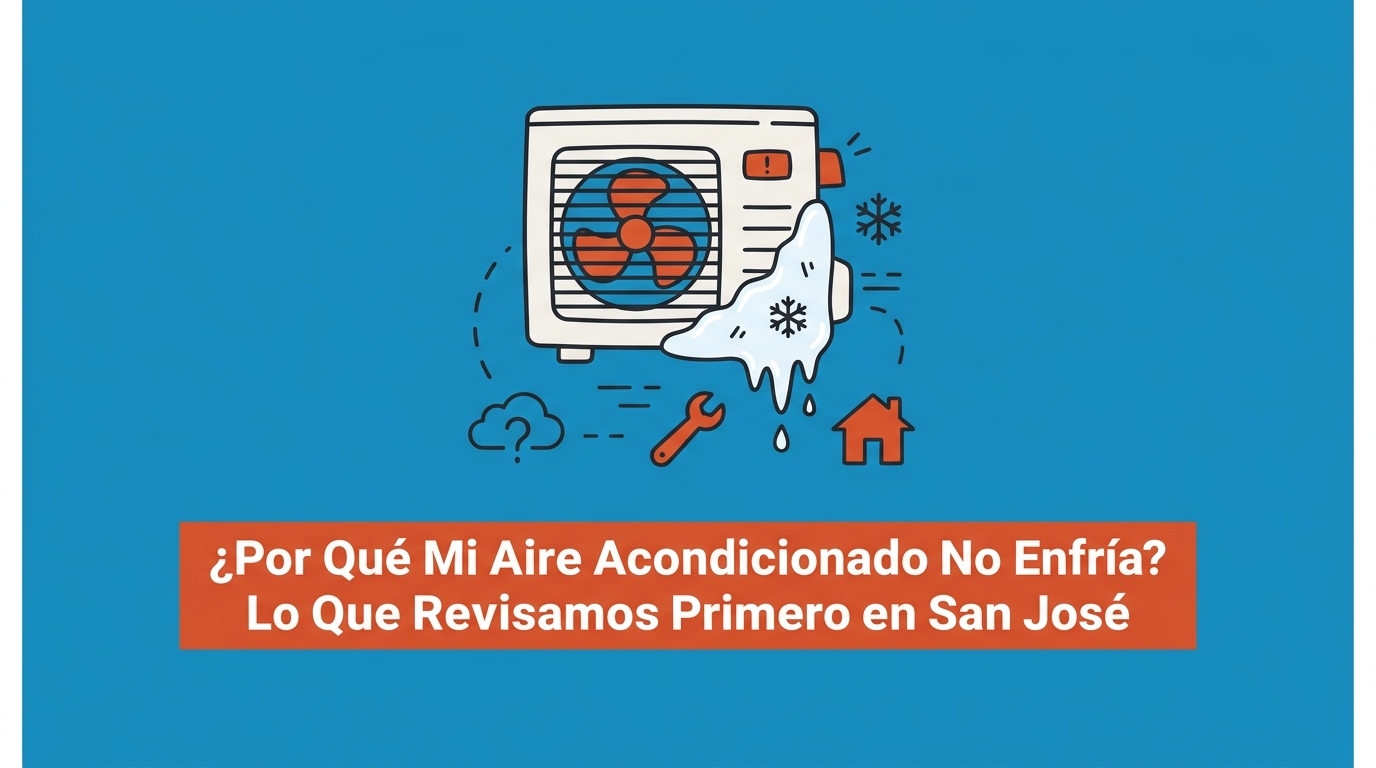 ¿Por Qué Mi Aire Acondicionado No Enfría? Lo Que Revisamos Primero en San José