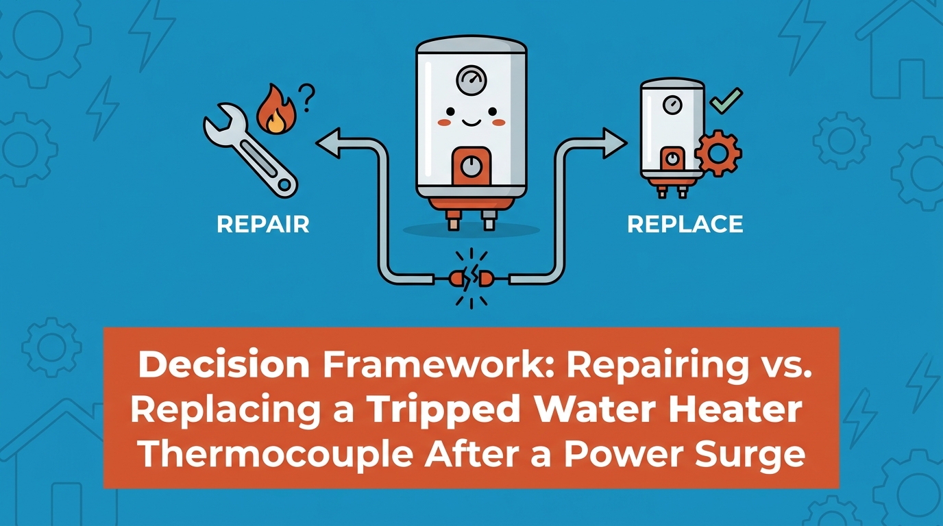Repairing vs. Replacing a Tripped Water Heater Thermocouple After a Power Surge