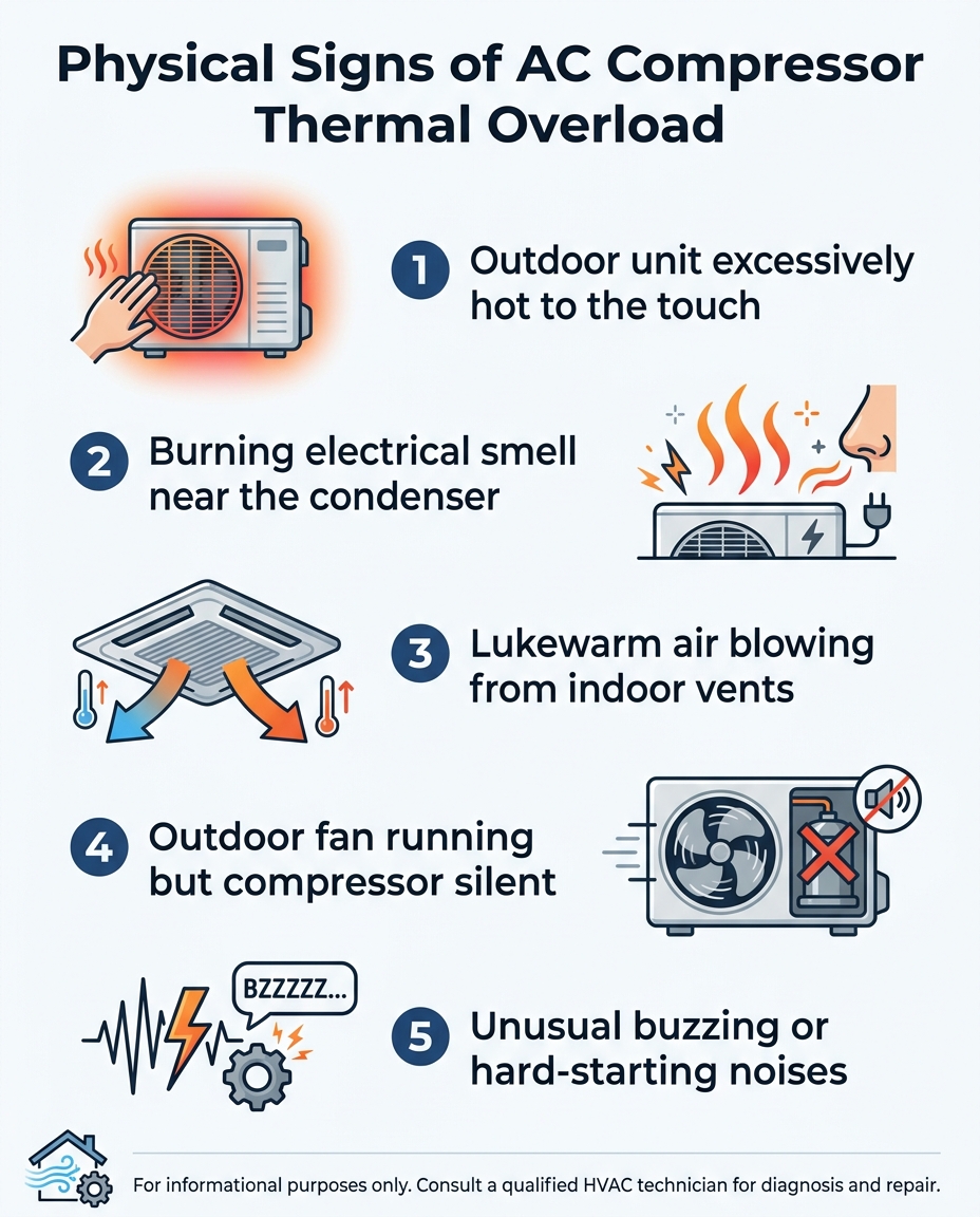 Physical Signs of AC Compressor Thermal Overload