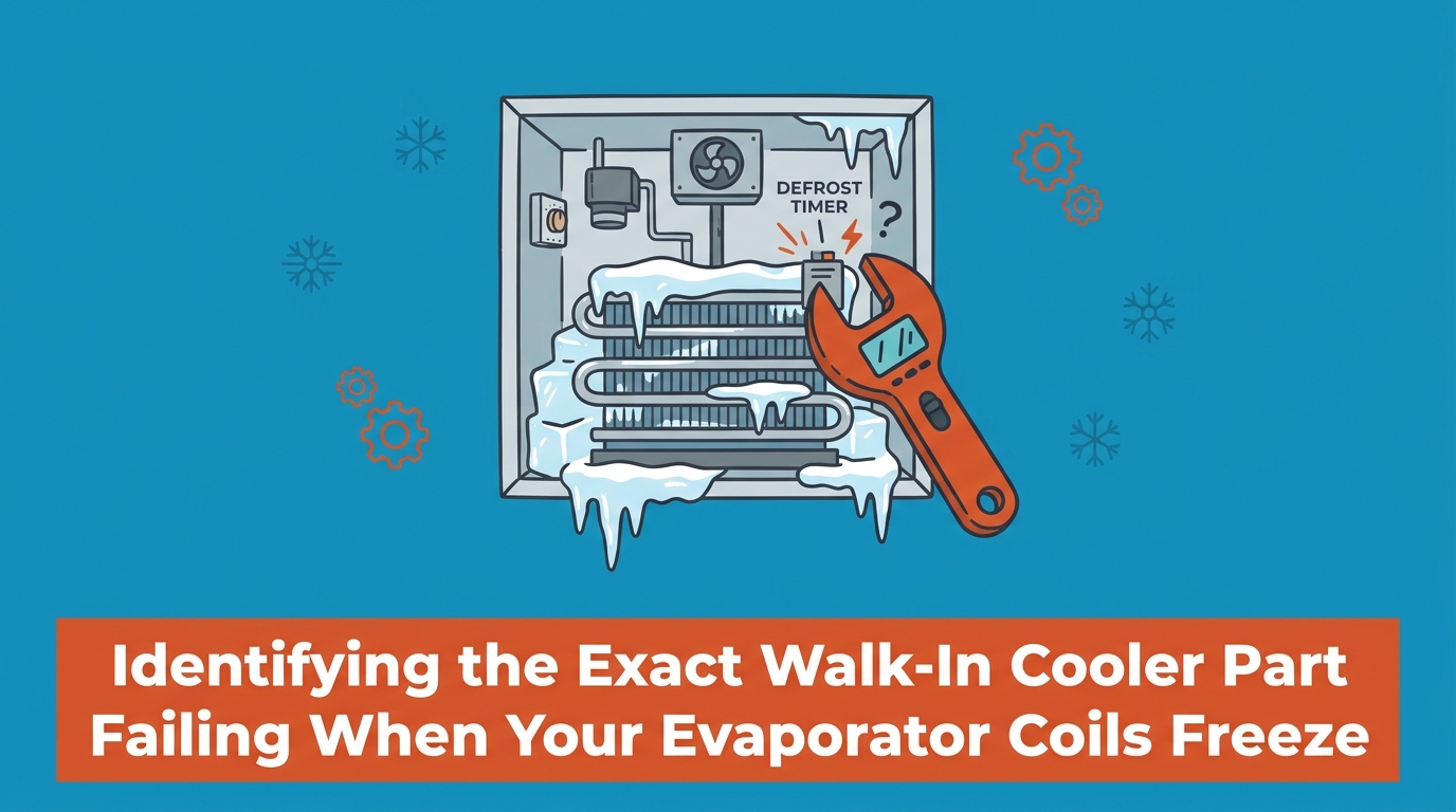 Identifying the Exact Walk-In Cooler Part Failing When Your Evaporator Coils Freeze
